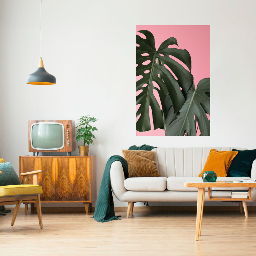 Αφίσα LADY MONSTERA με κάθετη κόλλα και κολλητική ταινία
