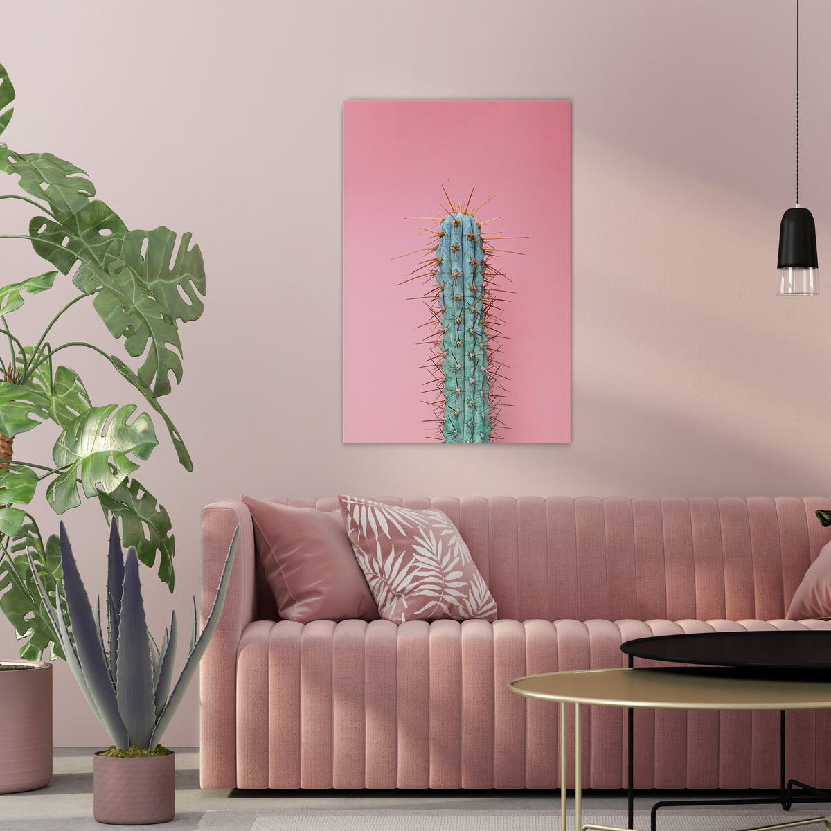 MISTER CACTUS Κατακόρυφος Πίνακας σε Καμβά