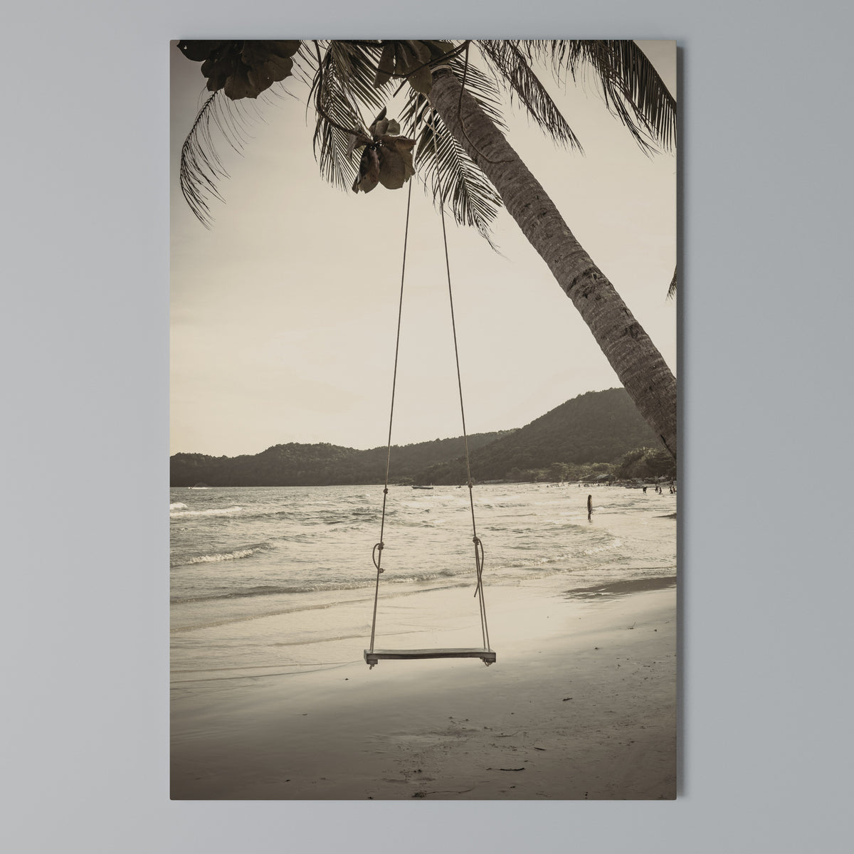 SUNSET SWING SORROW Κατακόρυφος Πίνακας σε Καμβά