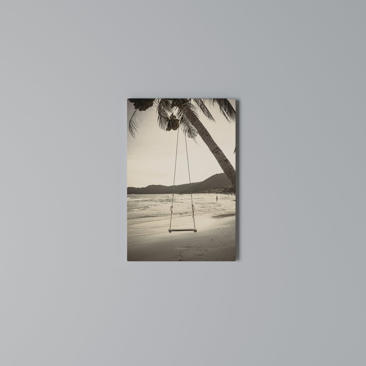 SUNSET SWING SORROW Κατακόρυφος Πίνακας σε Καμβά