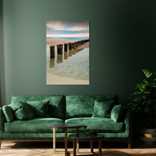 TIDAL SYMMETRY Vertical Canvas Print