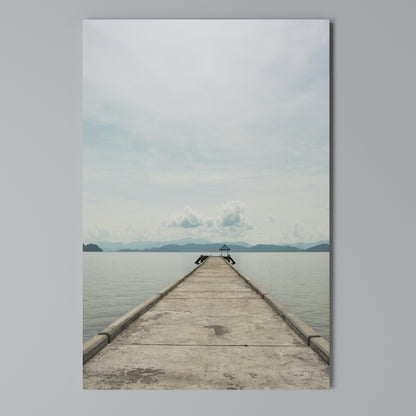 AQUA HORIZON Κατακόρυφος Πίνακας σε Καμβά