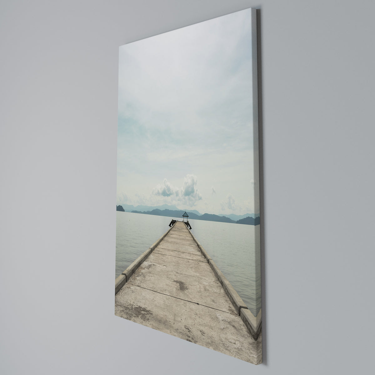 AQUA HORIZON Κατακόρυφος Πίνακας σε Καμβά
