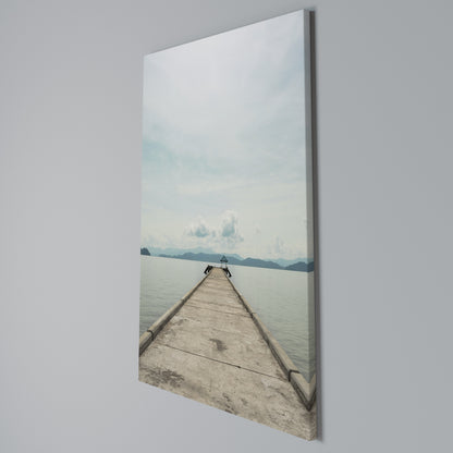 AQUA HORIZON Κατακόρυφος Πίνακας σε Καμβά