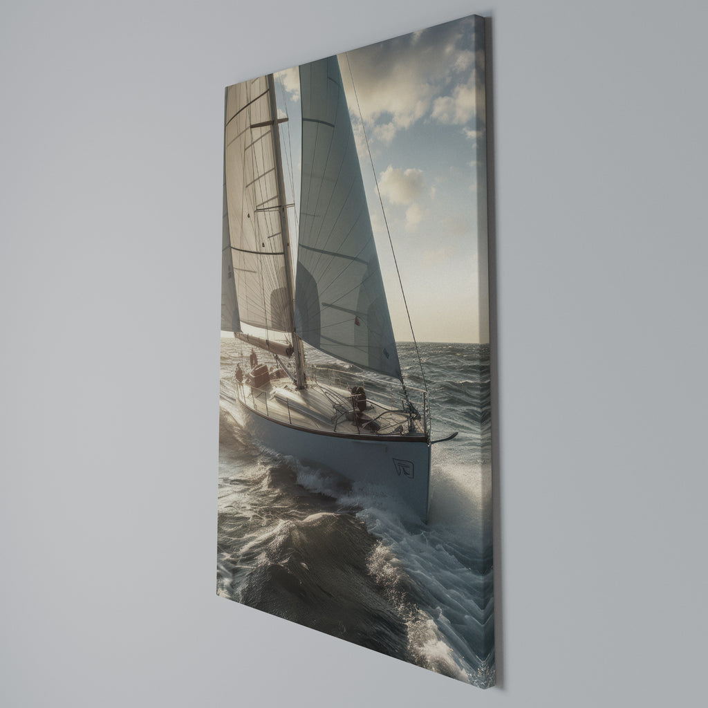WAVES OF FREEDOM Vertical Canvas Print