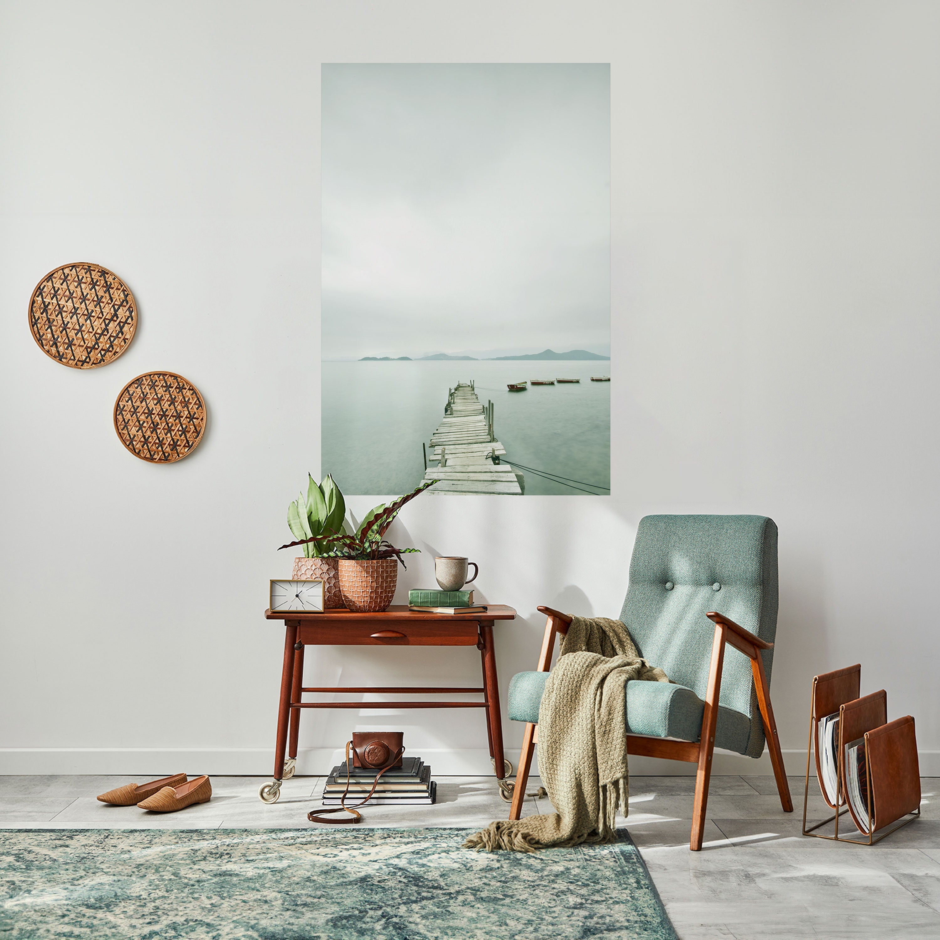 TIDAL HARMONY Peel and Stick Vertical Poster