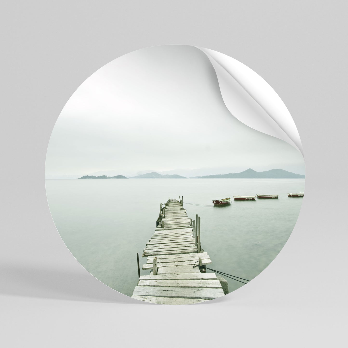 TIDAL HARMONY Αυτοκόλλητη Αφίσα στρογγυλή