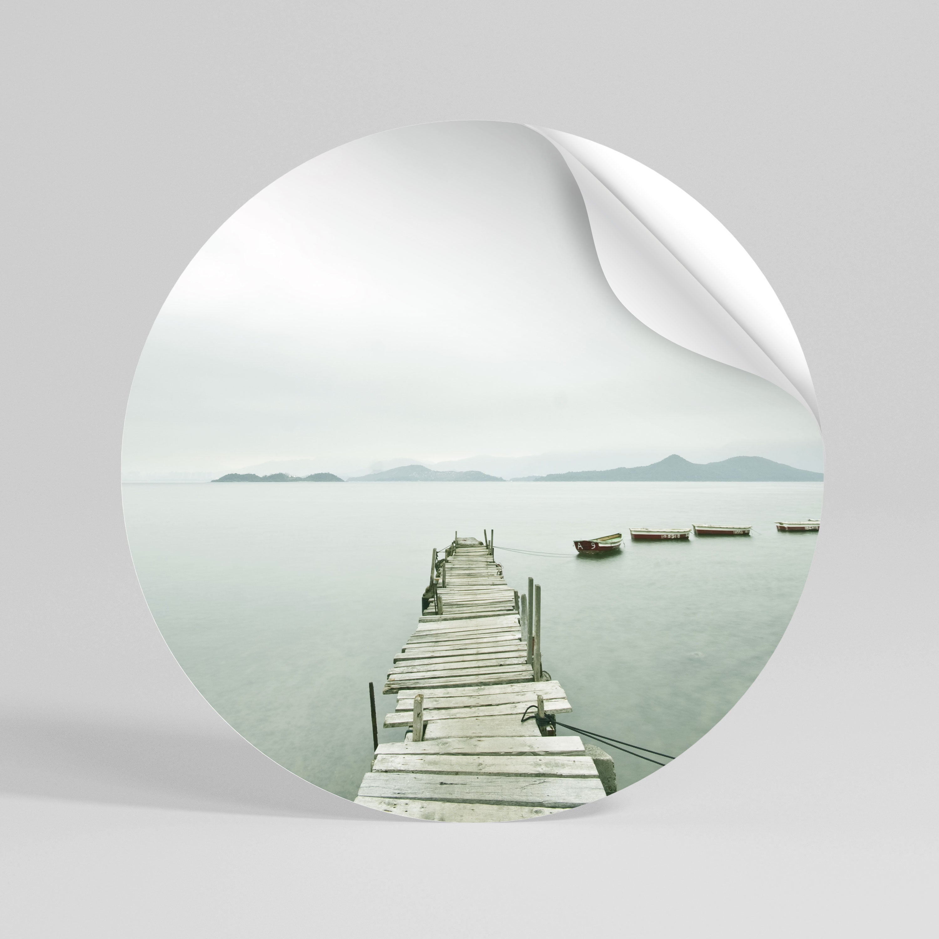 TIDAL HARMONY Αυτοκόλλητη "Peel and Stick" Αφίσα στρογγυλή