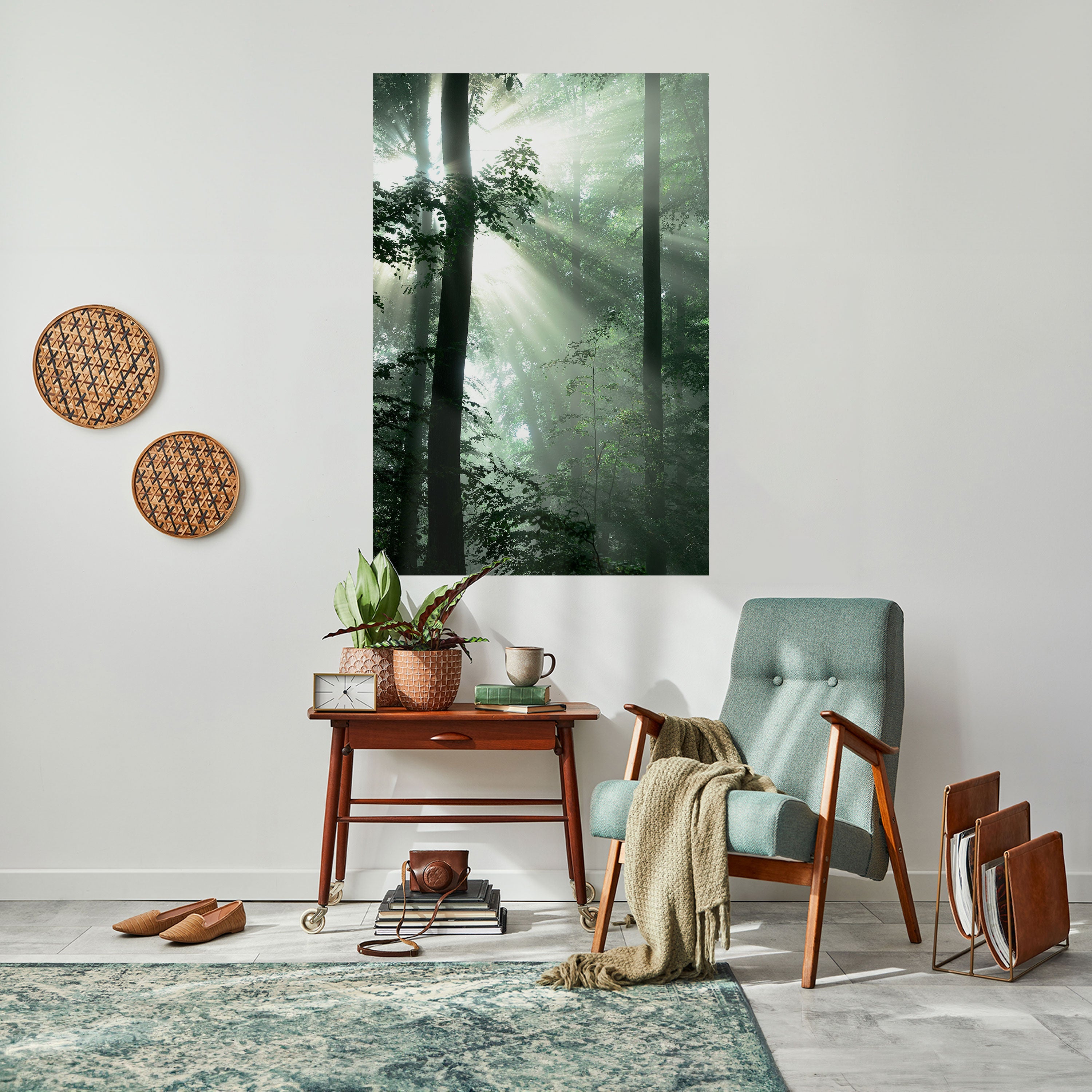 MYSTICAL SUNBEAMS Peel and Stick Vertical Poster