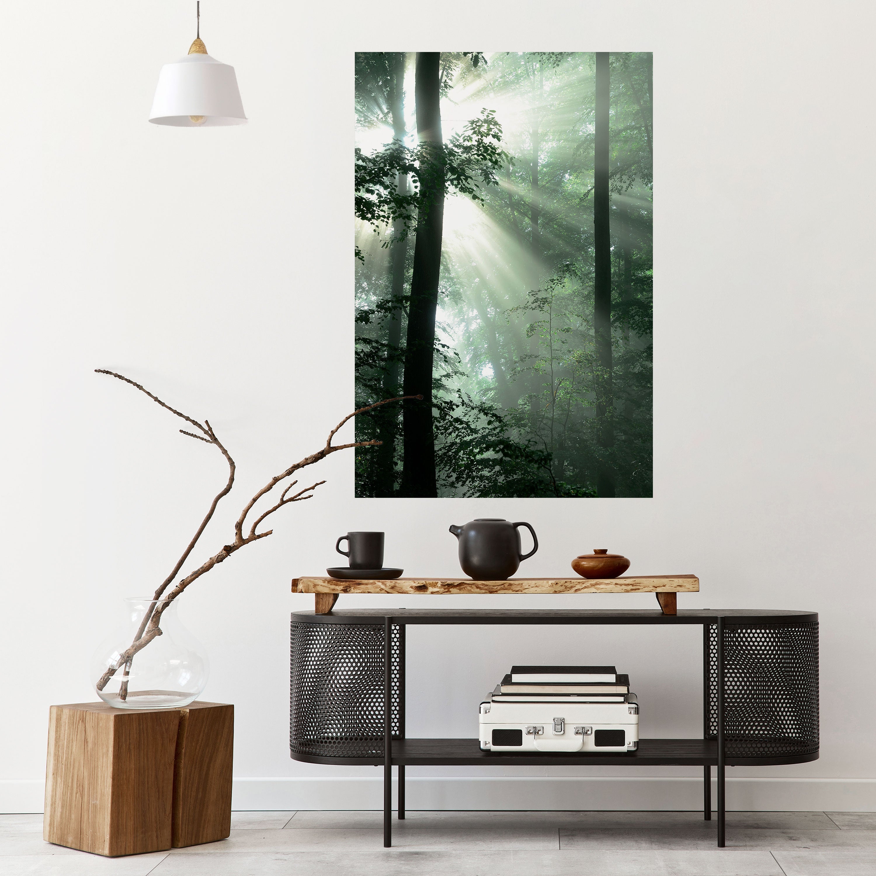 MYSTICAL SUNBEAMS Peel and Stick Vertical Poster