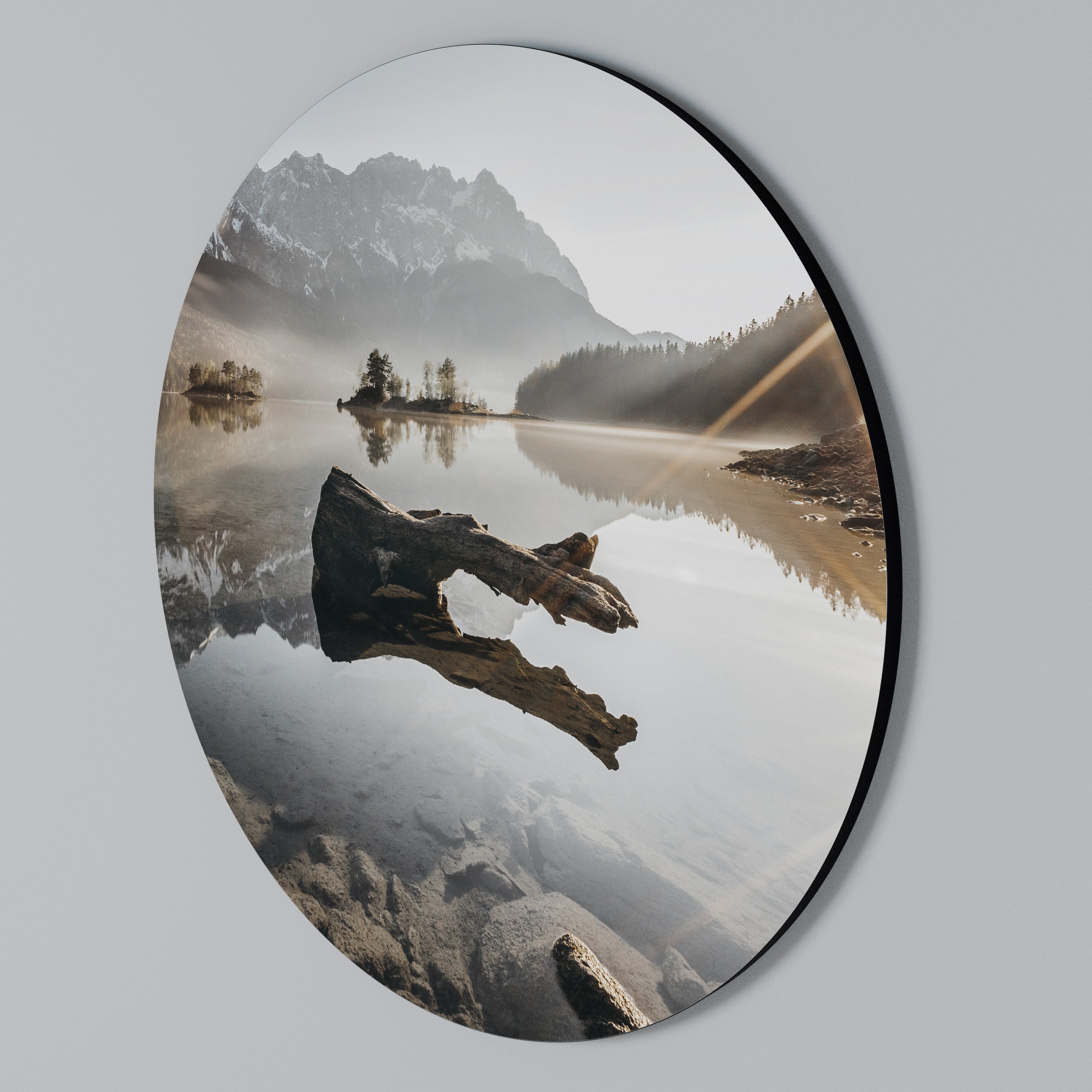 SILENT WATERSCAPE Στρογγυλός πίνακας ζωγραφικής
