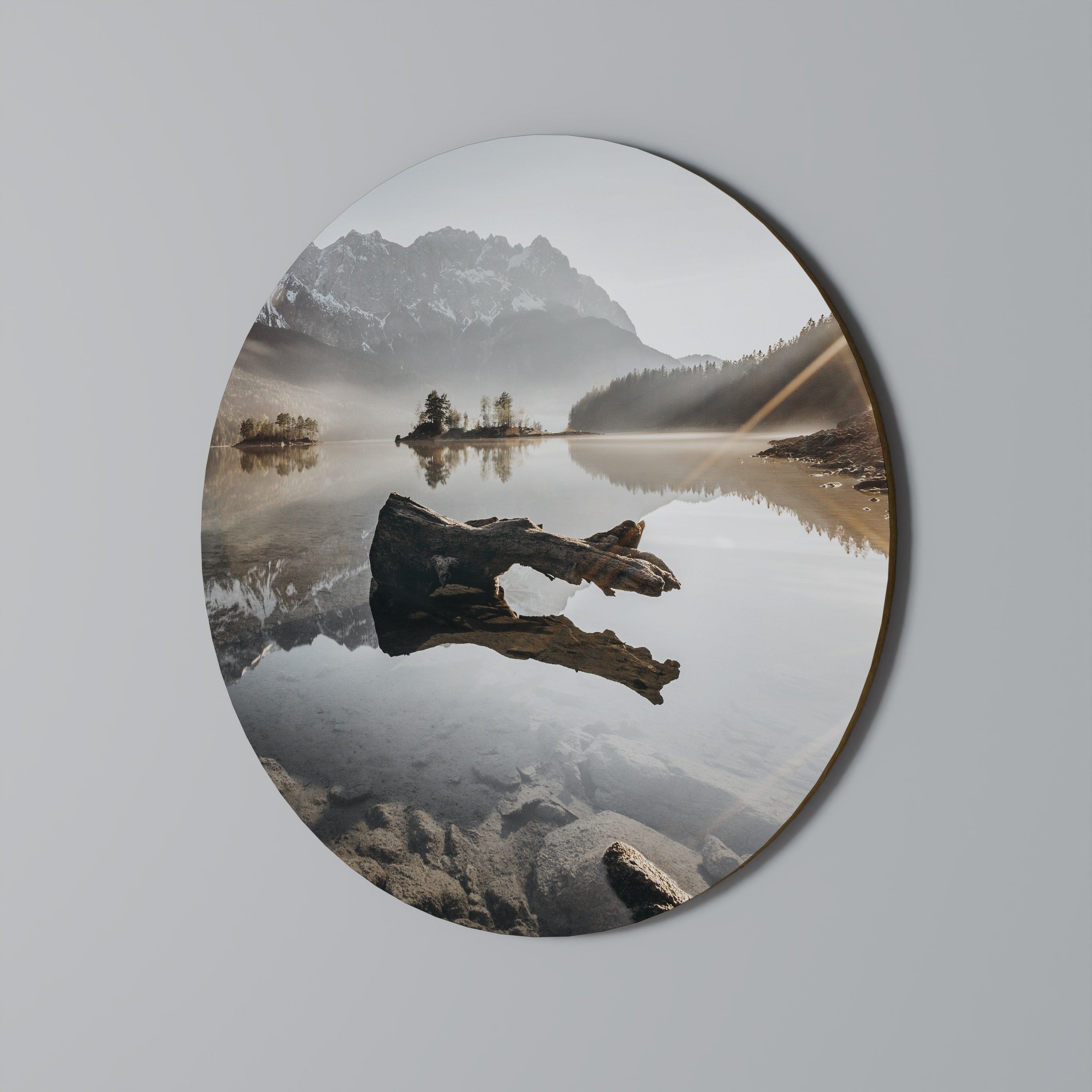 Στρογγυλή Τέχνη Τοίχου SILENT WATERSCAPE