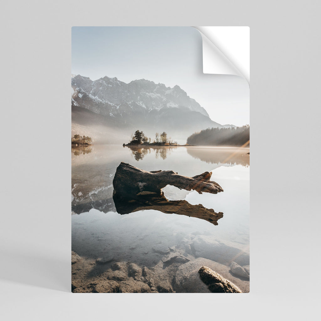 Αφίσα SILENT WATERSCAPE με ξεφλουδισμένο και κολλημένο κάθετο σχέδιο