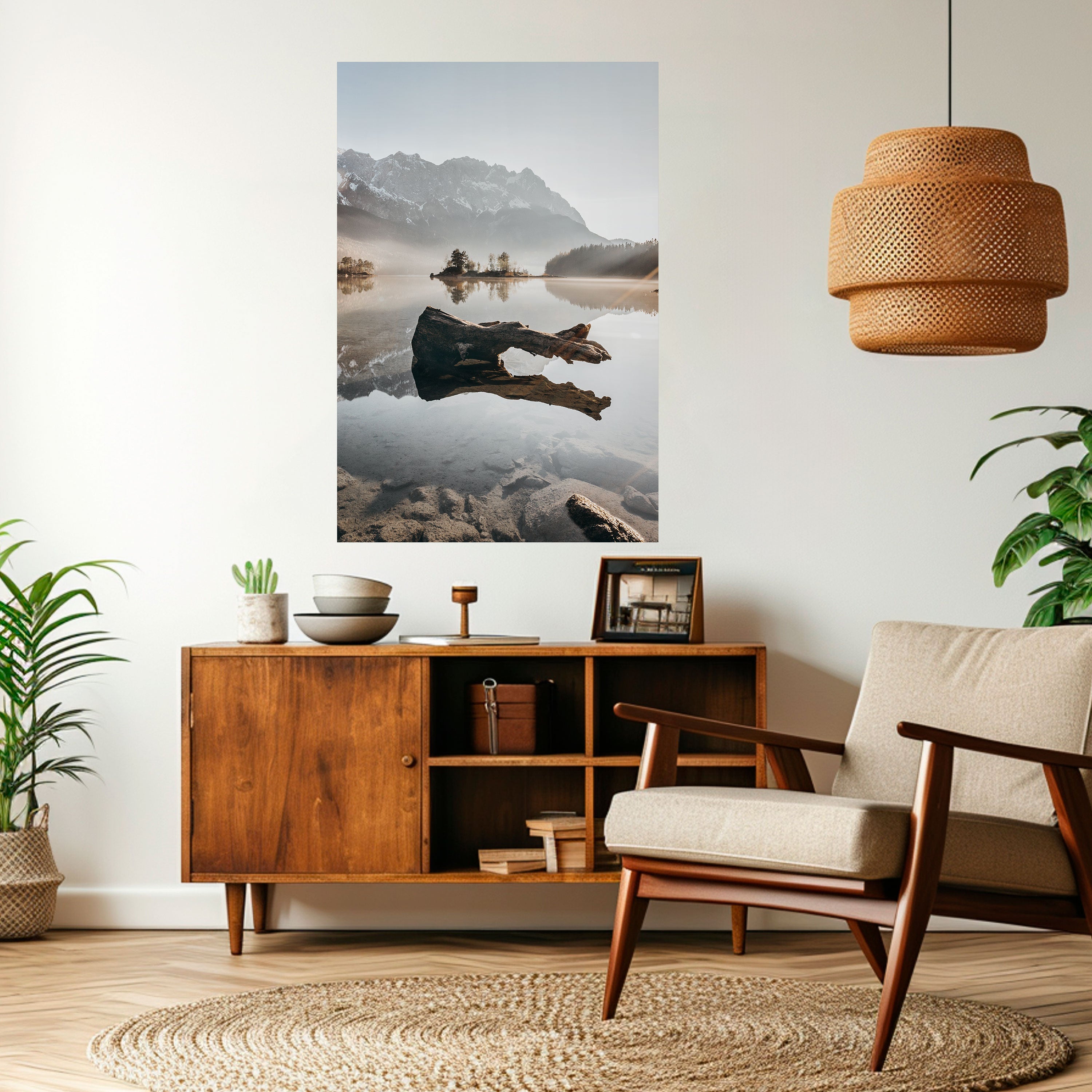 SILENT WATERSCAPE Peel and Stick Vertical Poster