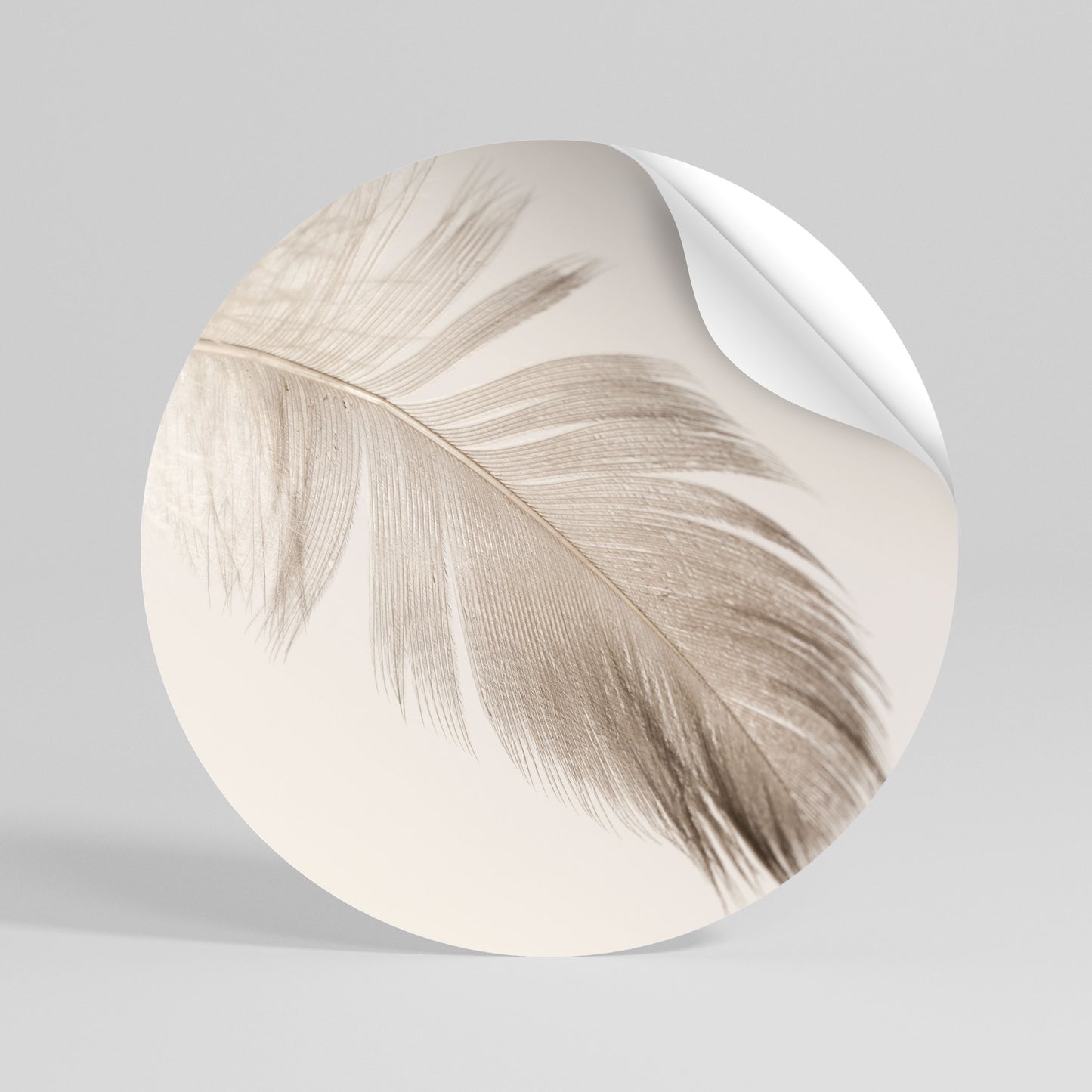 GRACEFULNESS PRECISION Αυτοκόλλητη Αφίσα στρογγυλή