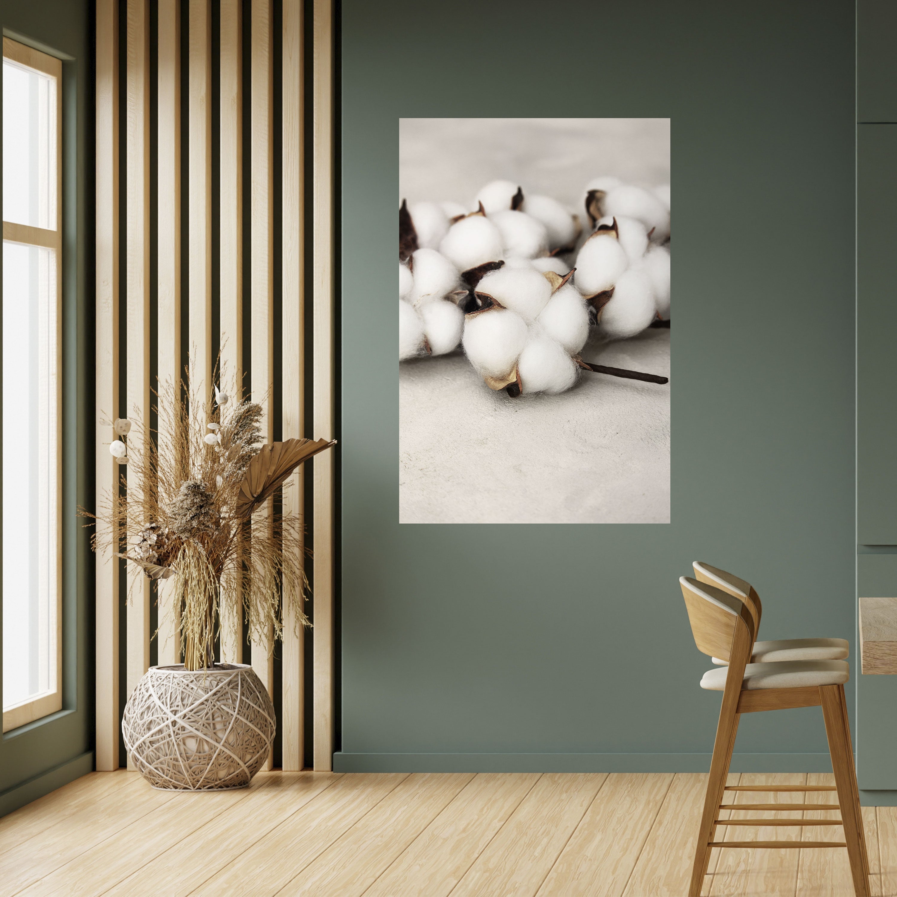COTTON CLOUDS WHISPERS Peel and Stick Vertical Poster