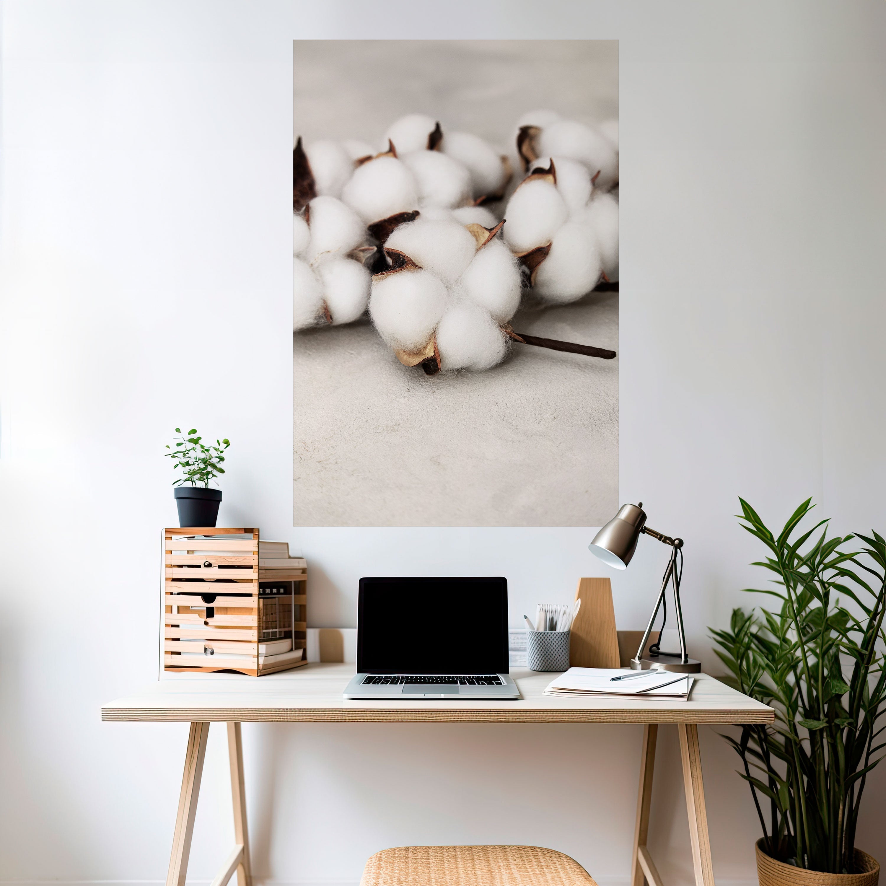 COTTON CLOUDS WHISPERS Peel and Stick Vertical Poster