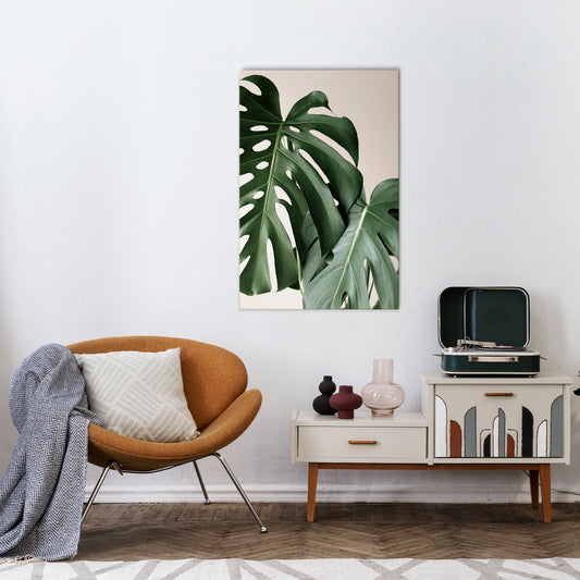 MONSTERA ACCURACY Vertical Canvas Print