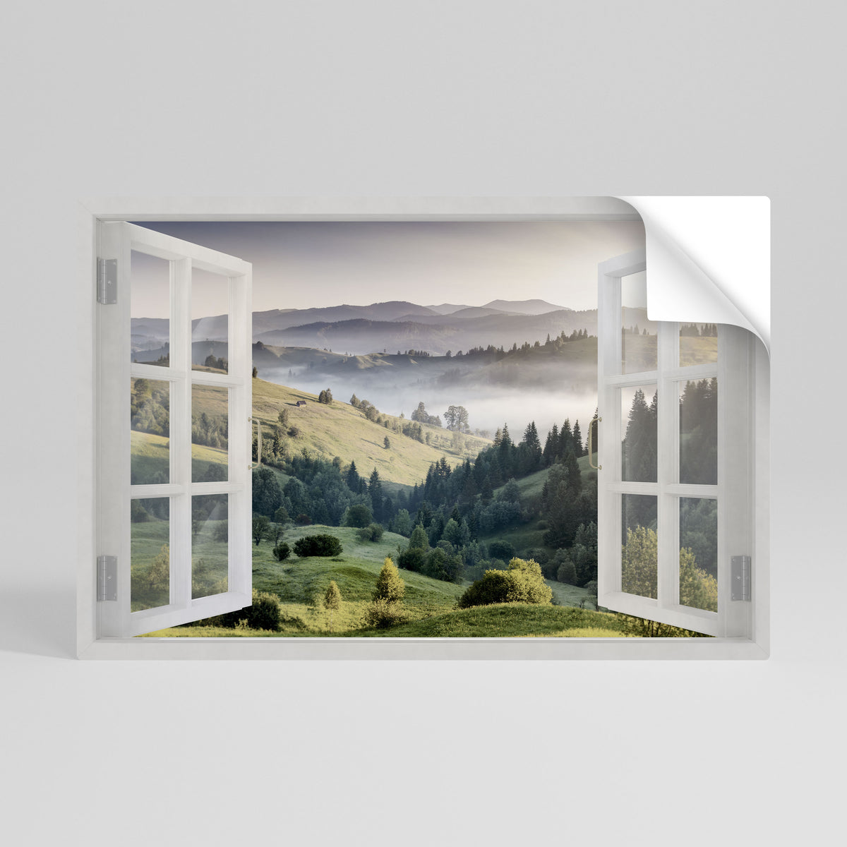 OPEN AIR ESCAPE Peel and Stick Horizontal Poster