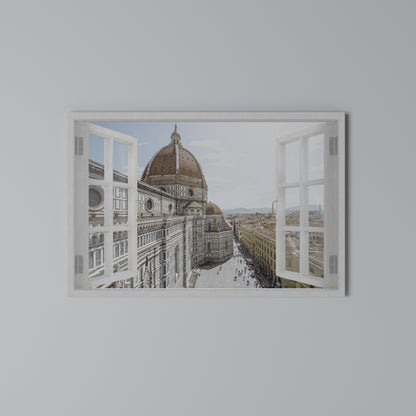 OPEN WINDOW VISTA Horizontal Canvas Print