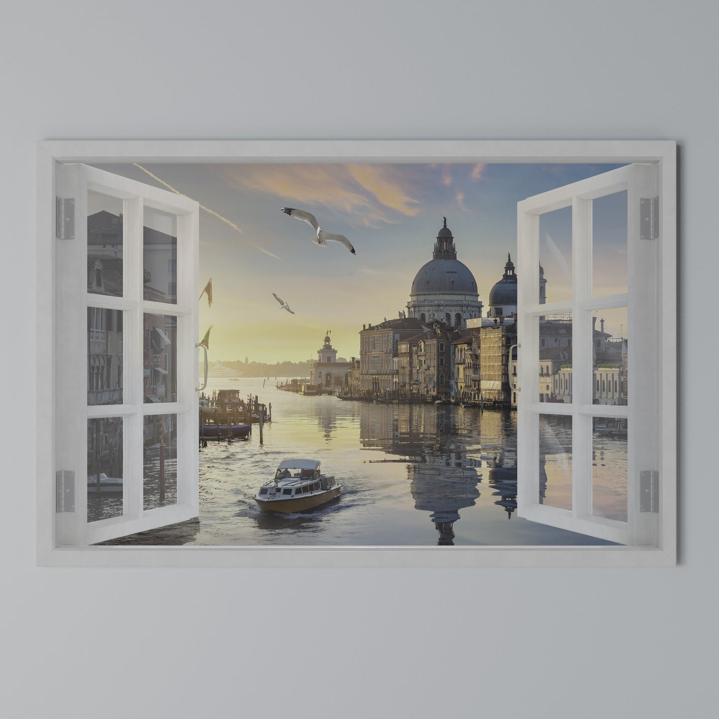 WINDOW TO VENICE Horizontal Canvas Print