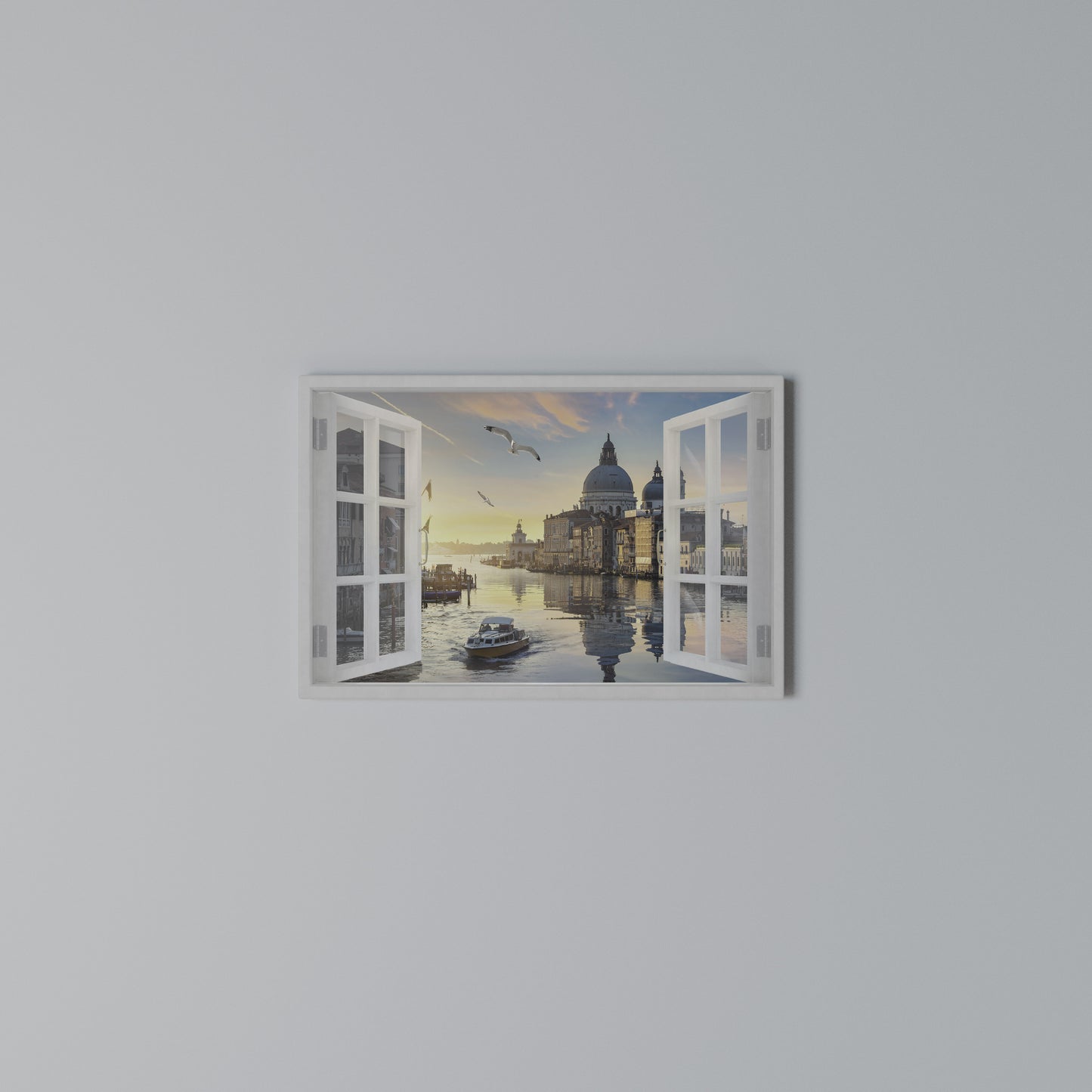 WINDOW TO VENICE Horizontal Canvas Print