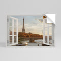 EIFFEL WINDOW WHISPERS Αυτοκόλλητη Αφίσα οριζόντια