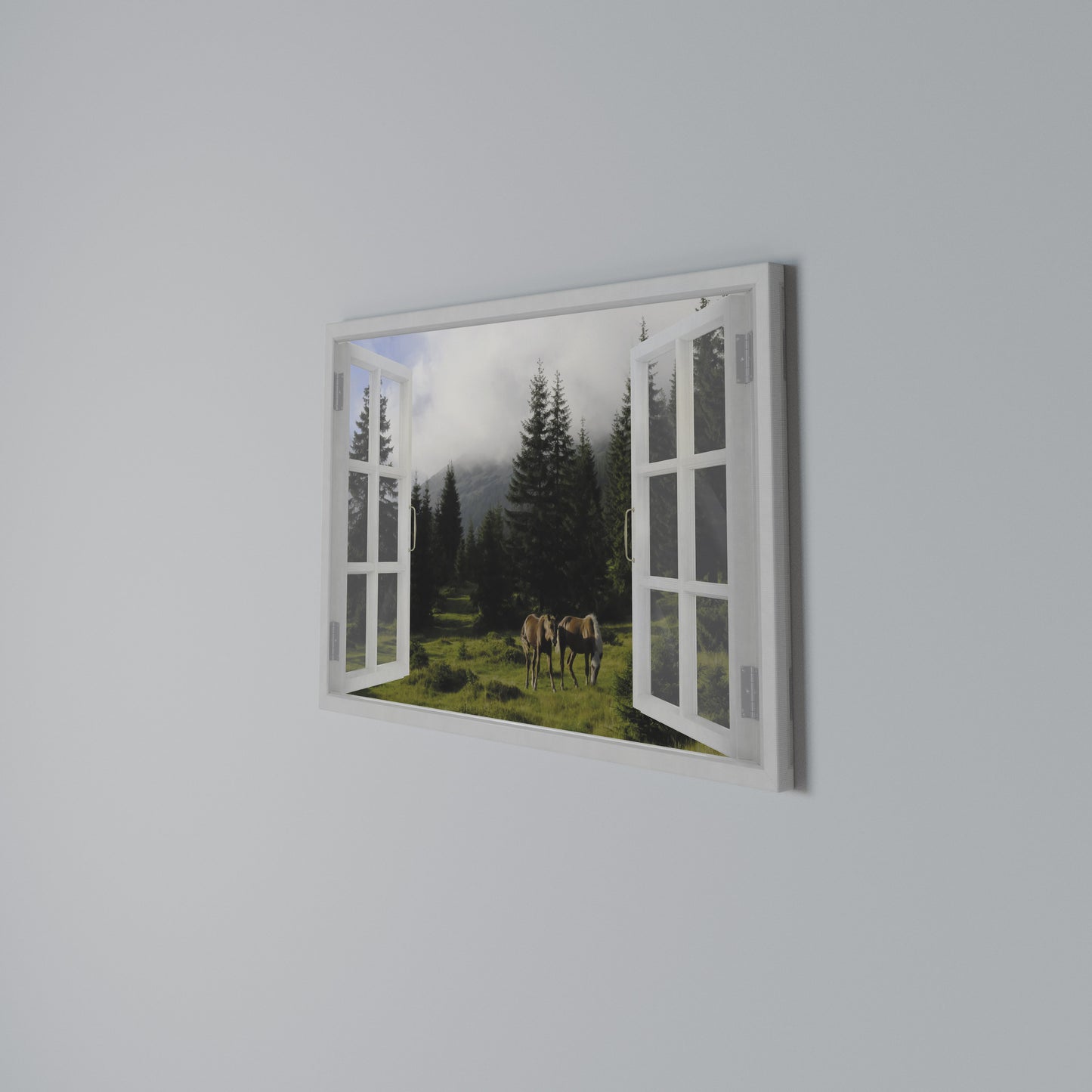 WINDOWS TO WANDER Horizontal Canvas Print