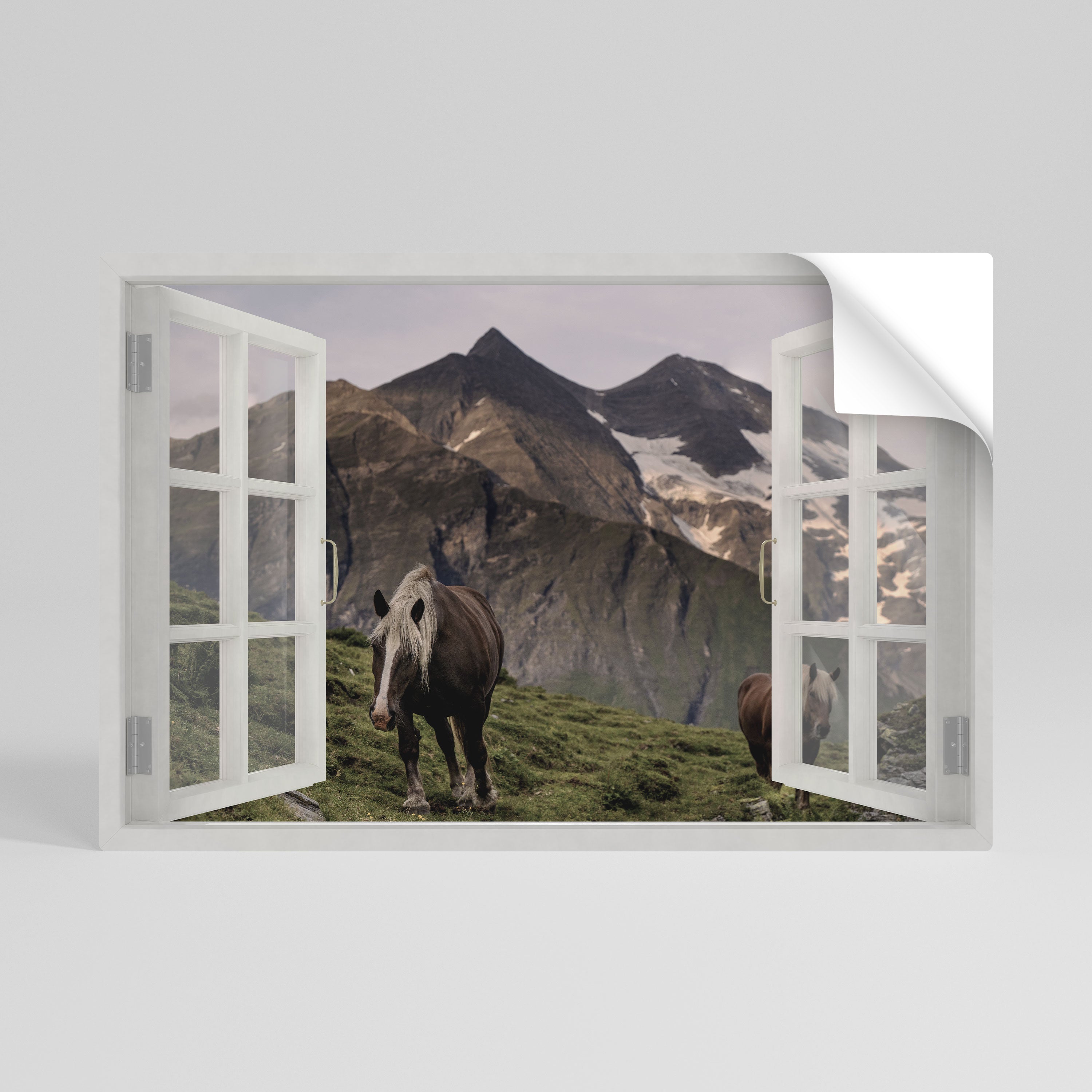 NATURAL FRAME INSPIRATION Peel and Stick Horizontal Poster