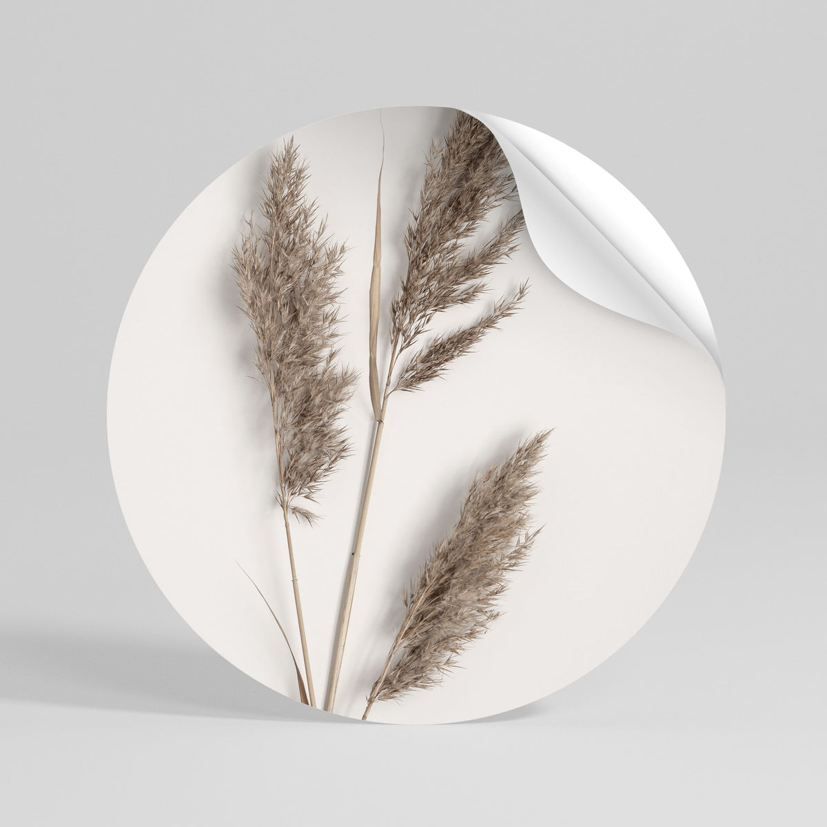 SOFT BREEZE MOMENT Peel and Stick Round Sticker