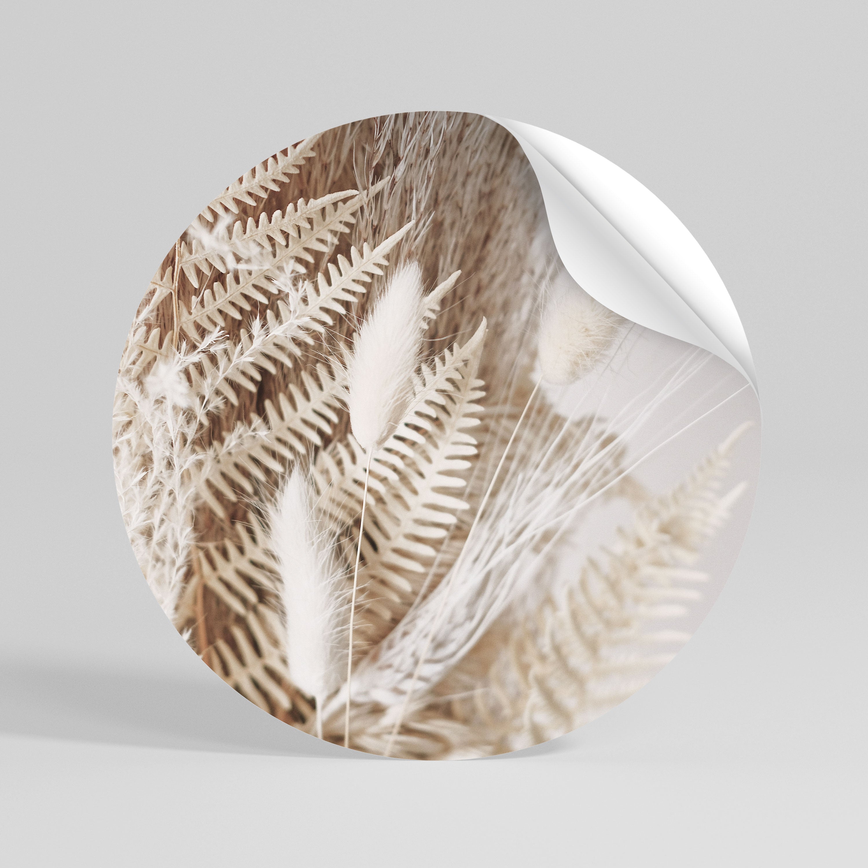 GENTLE GRASSLANDS INVITE Αυτοκόλλητη "Peel and Stick" Αφίσα στρογγυλή