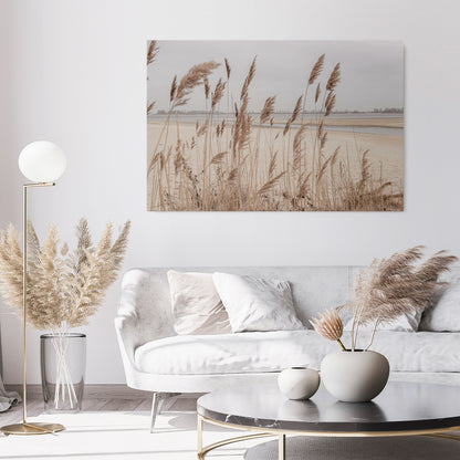 BREEZY STRAW HARMONY Horizontal Canvas Print