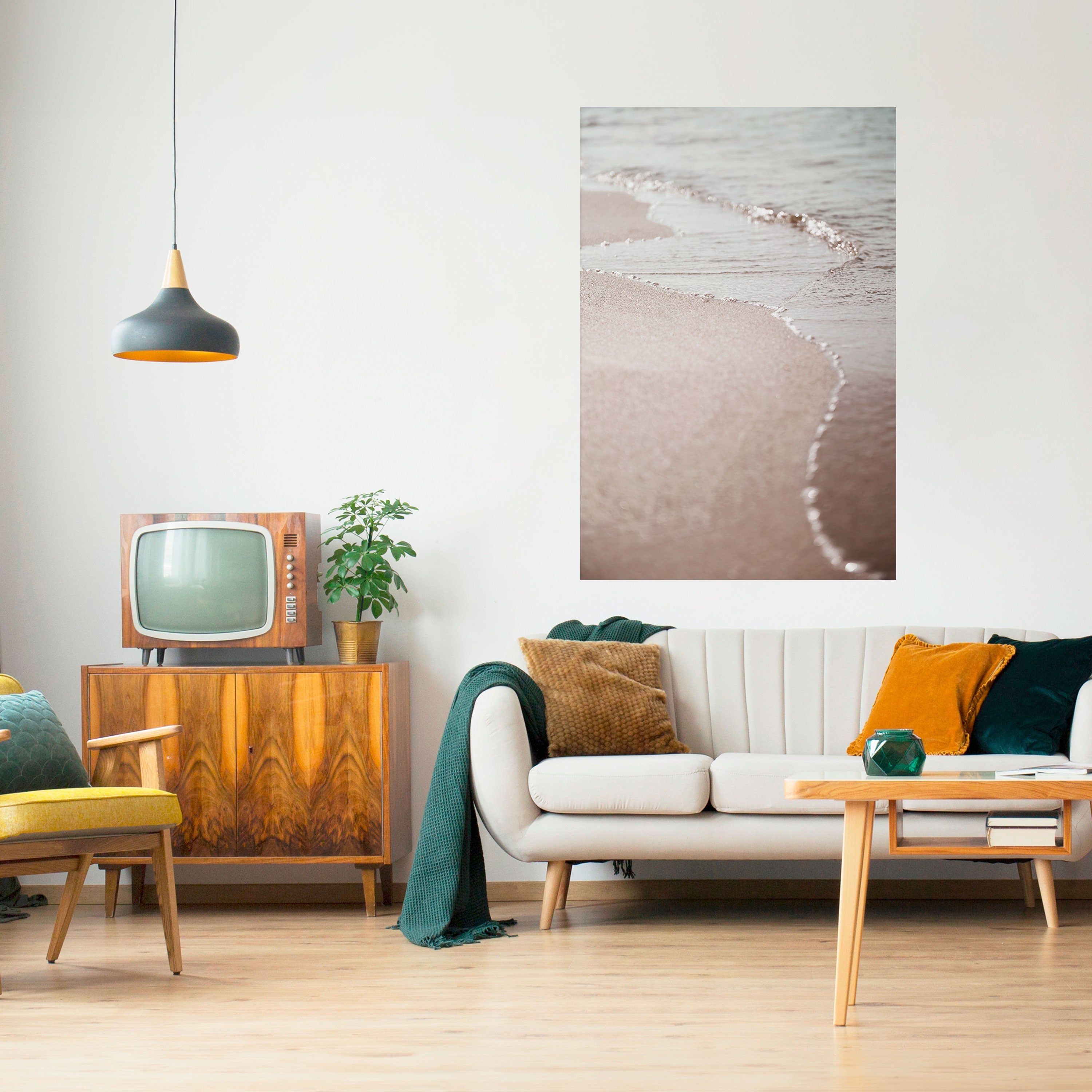 SILKEN SHORELINE DANCE Peel and Stick Vertical Poster