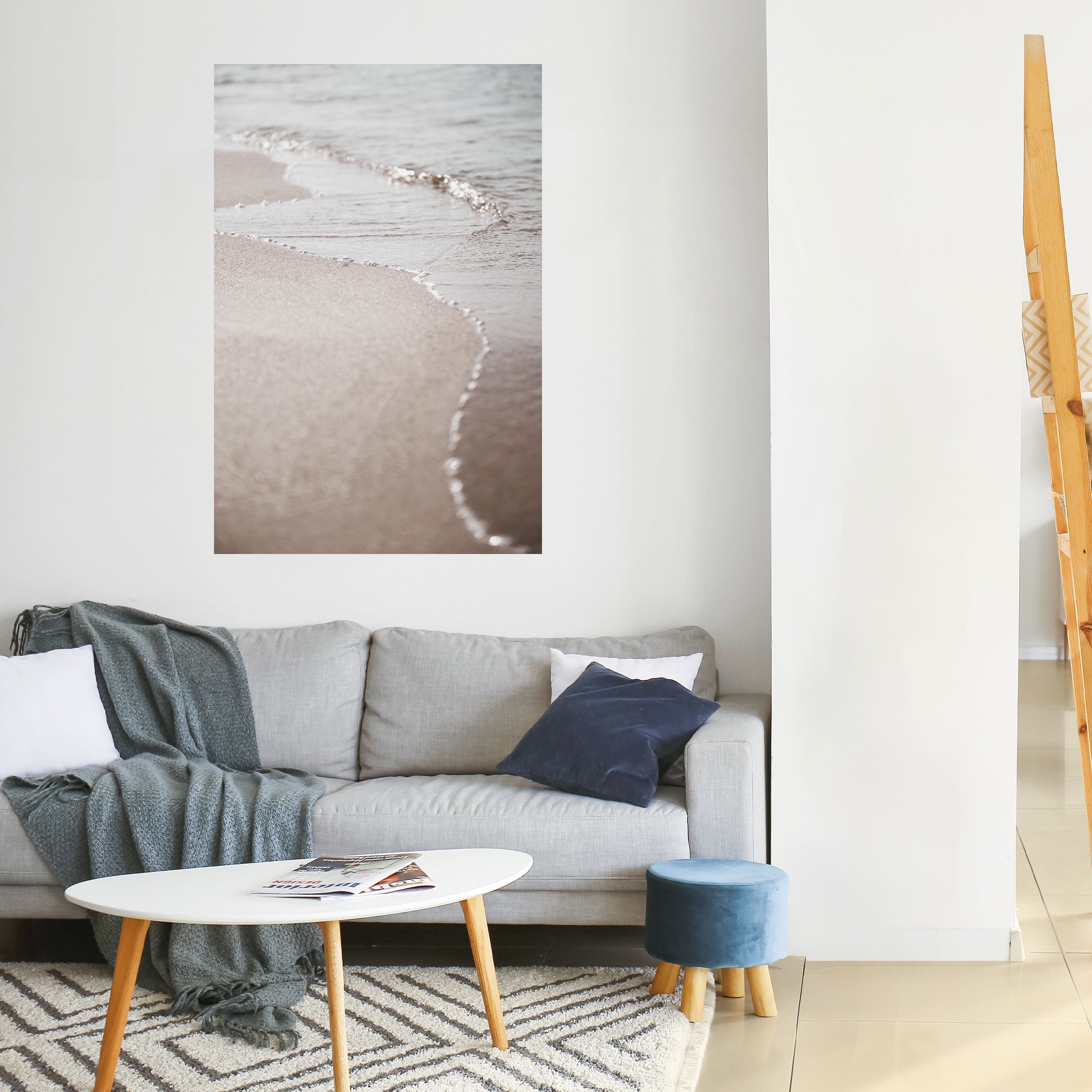 SILKEN SHORELINE DANCE Peel and Stick Vertical Poster