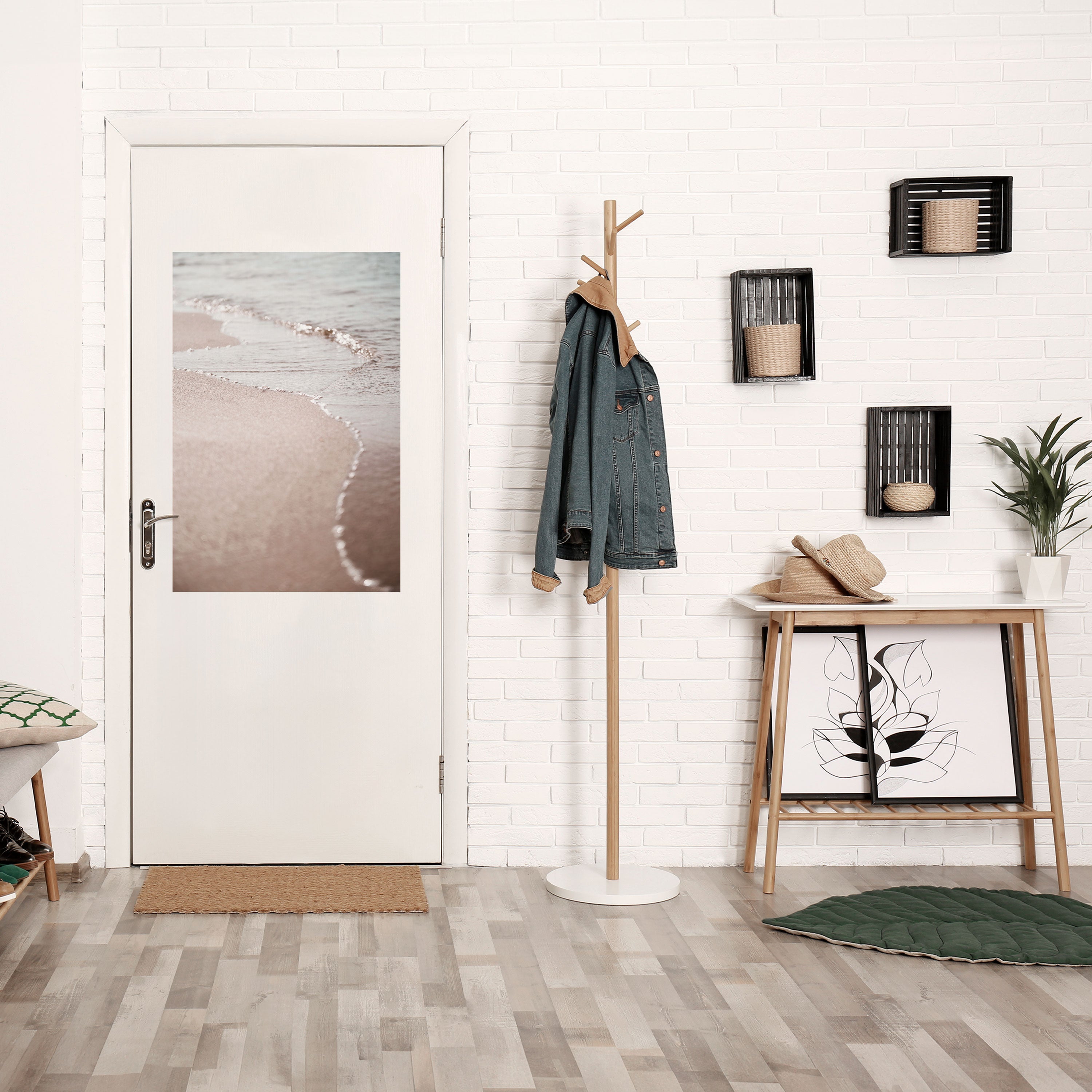 SILKEN SHORELINE DANCE Peel and Stick Vertical Poster