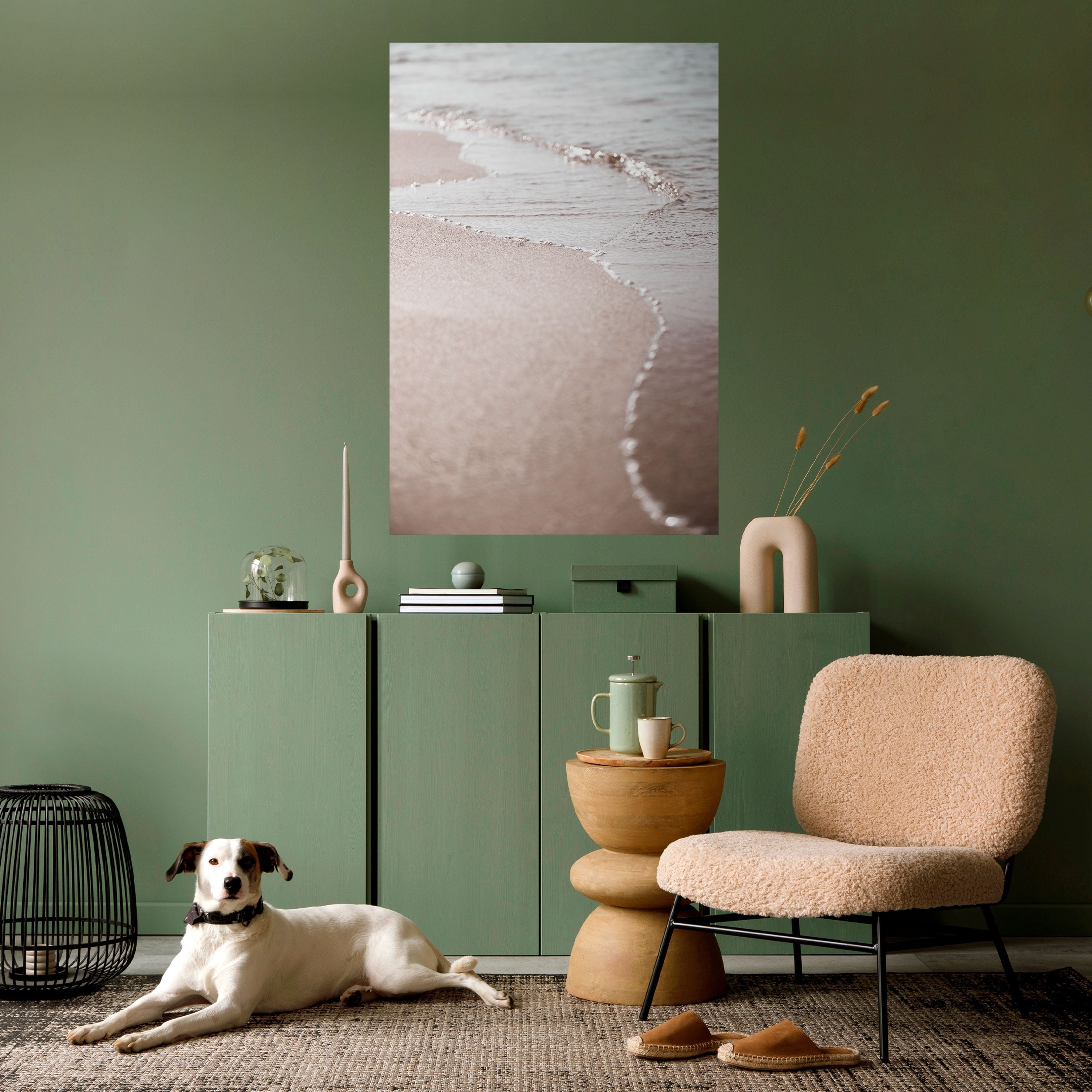SILKEN SHORELINE DANCE Peel and Stick Vertical Poster