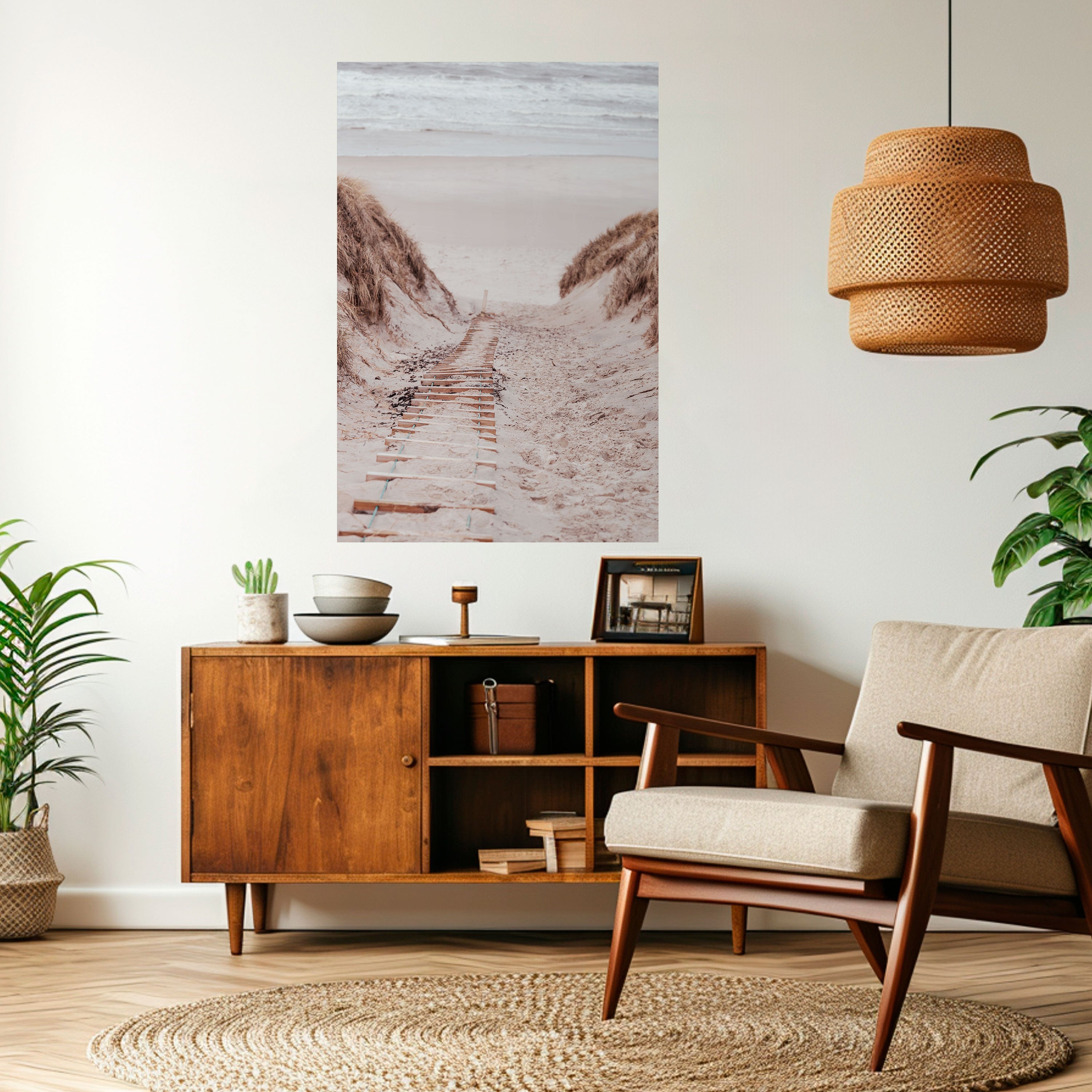 HIDDEN COASTLINE TREK Peel and Stick Vertical Poster