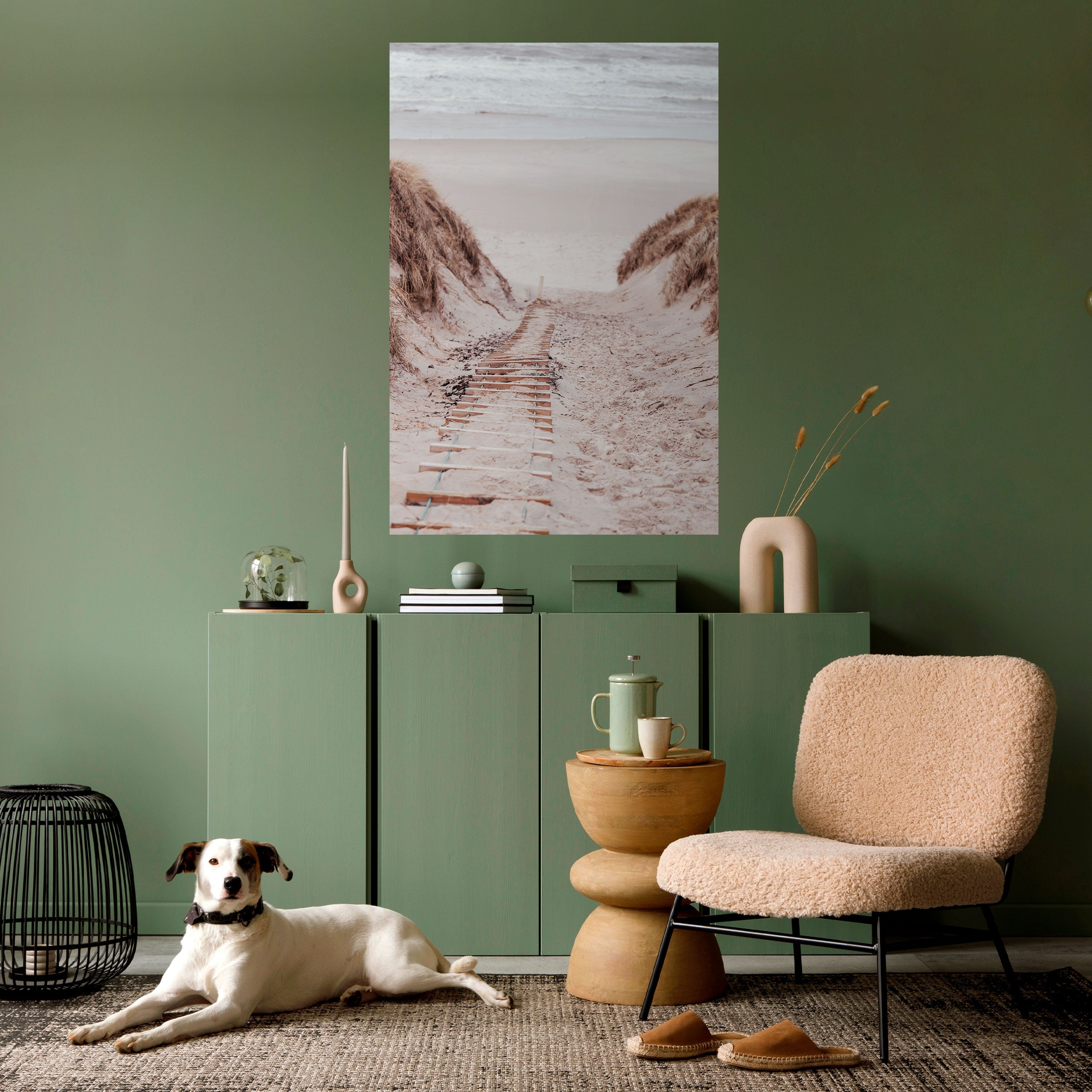 HIDDEN COASTLINE TREK Peel and Stick Vertical Poster