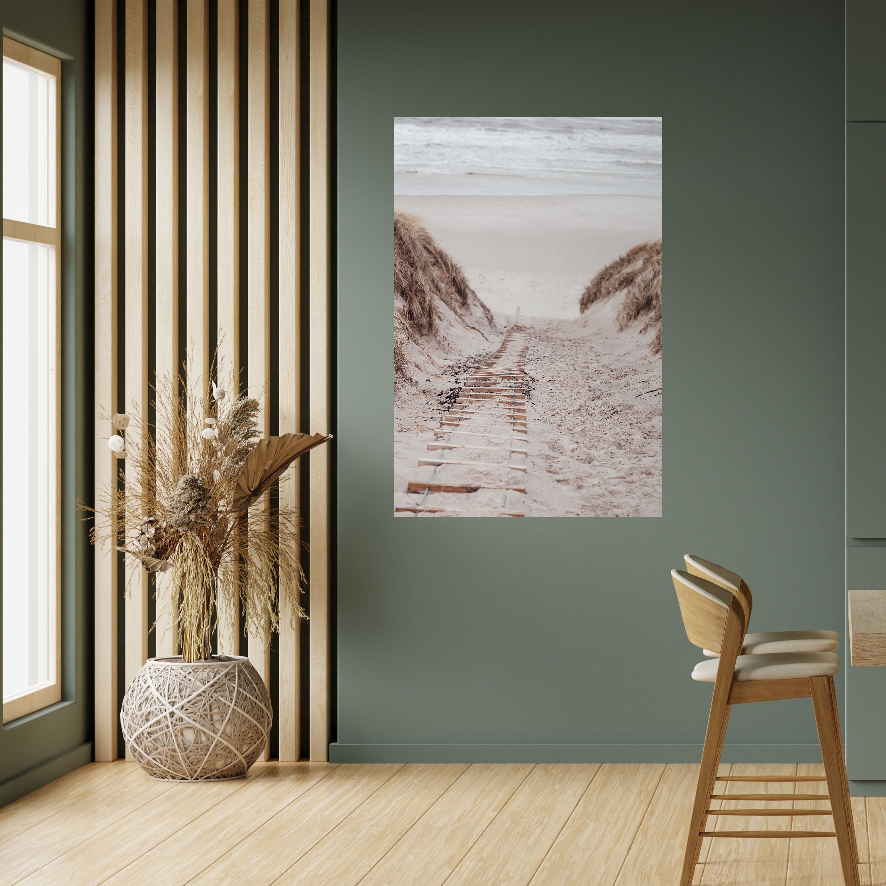 HIDDEN COASTLINE TREK Peel and Stick Vertical Poster