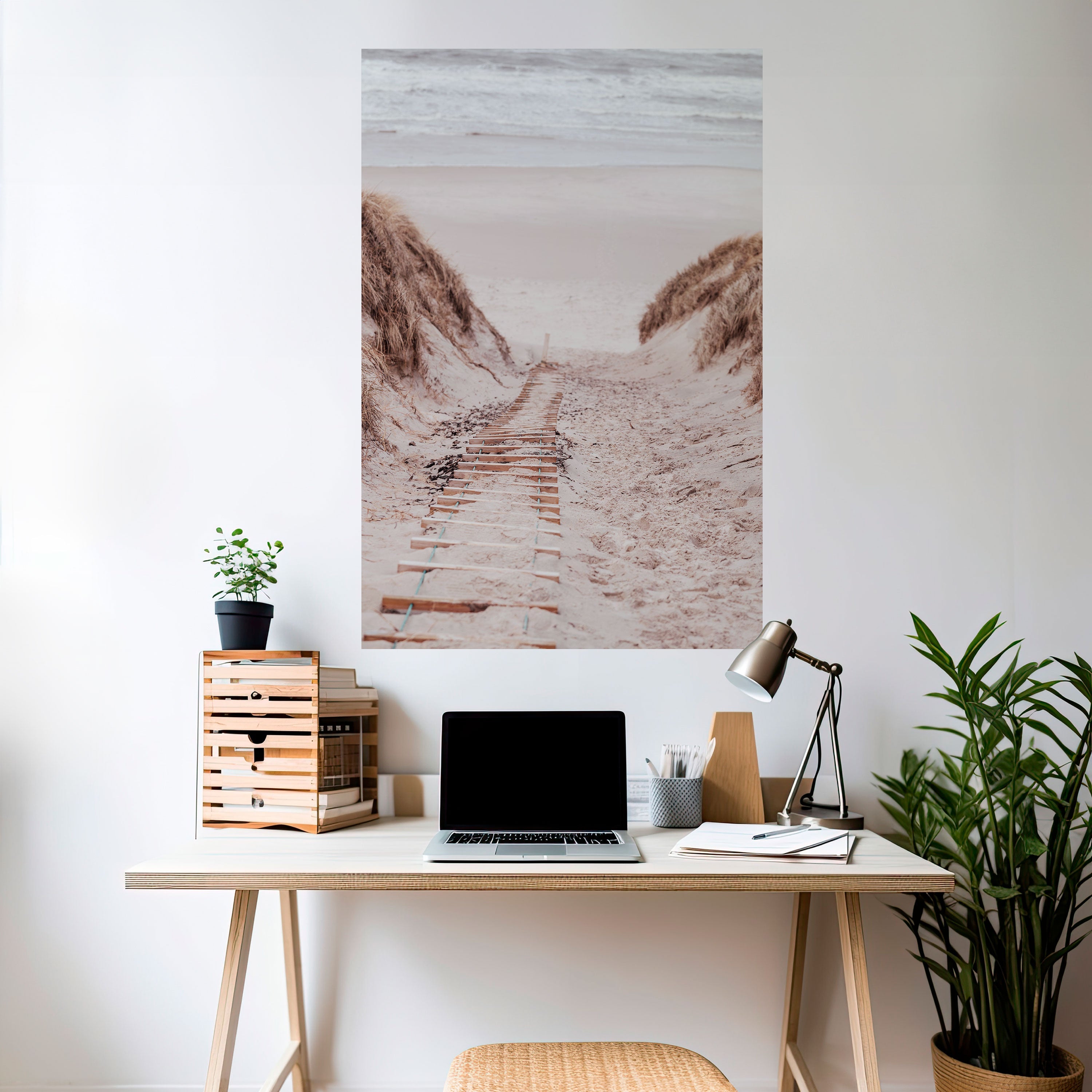 HIDDEN COASTLINE TREK Peel and Stick Vertical Poster