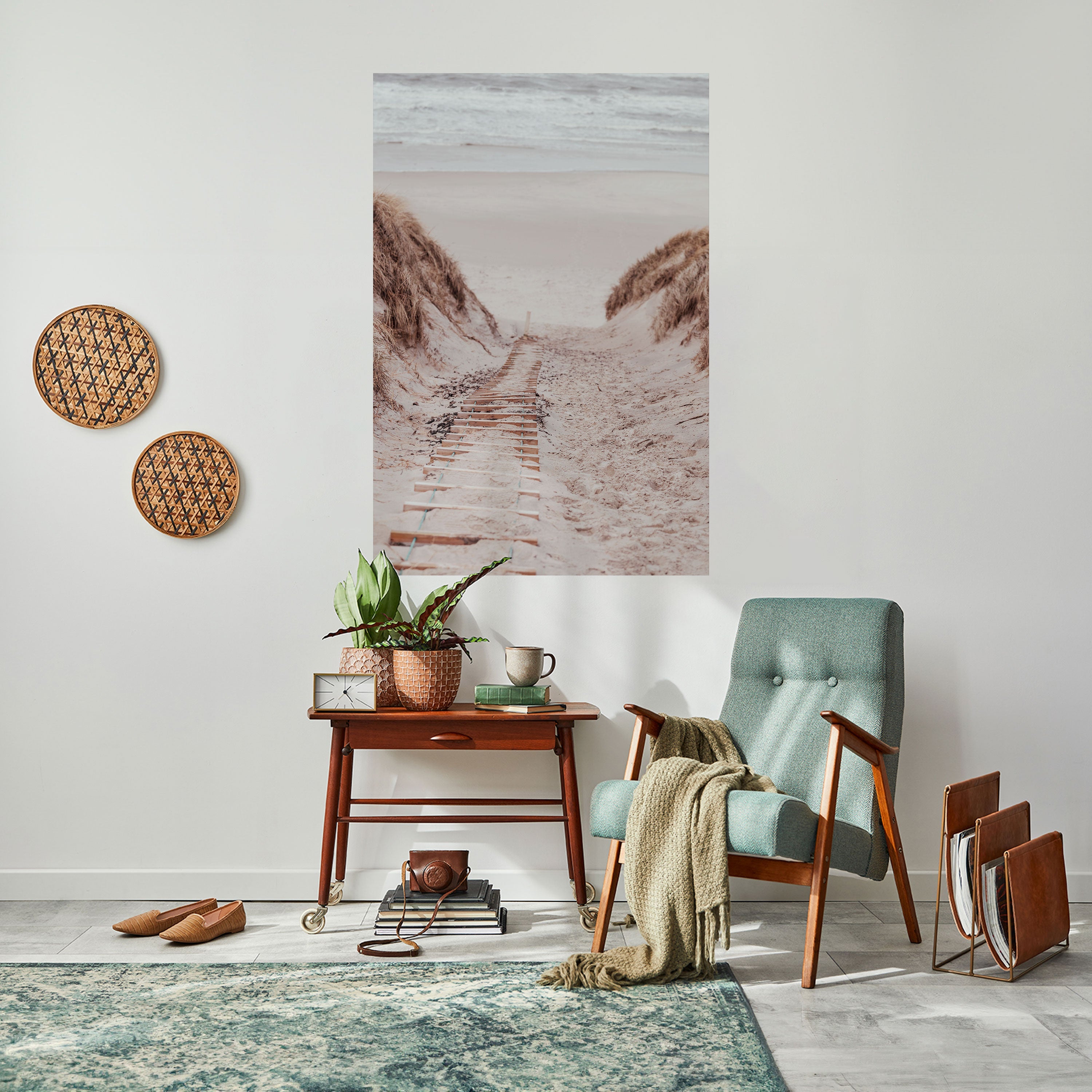 HIDDEN COASTLINE TREK Peel and Stick Vertical Poster