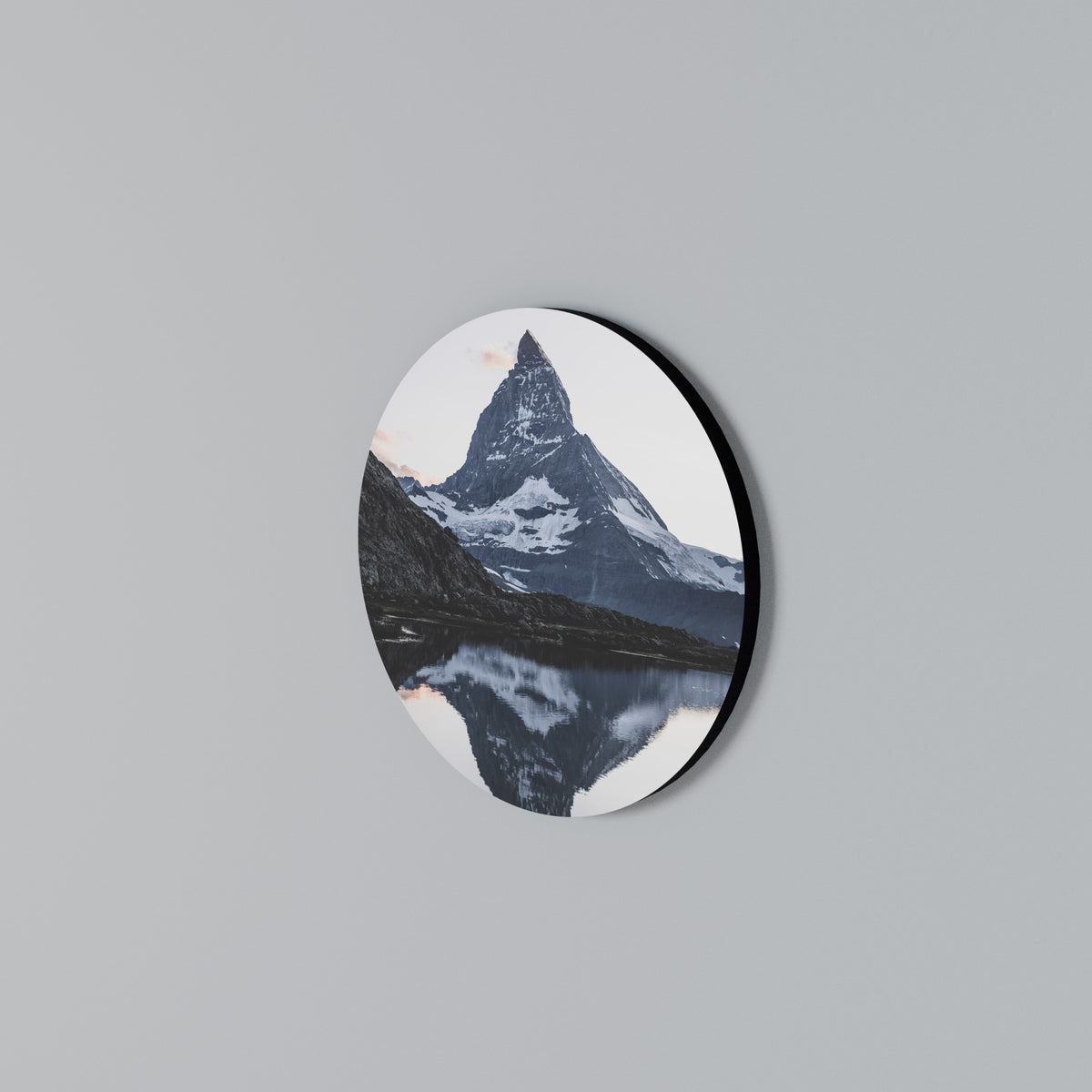 MEMORY OF MATTERHORN Στρογγυλός πίνακας ζωγραφικής