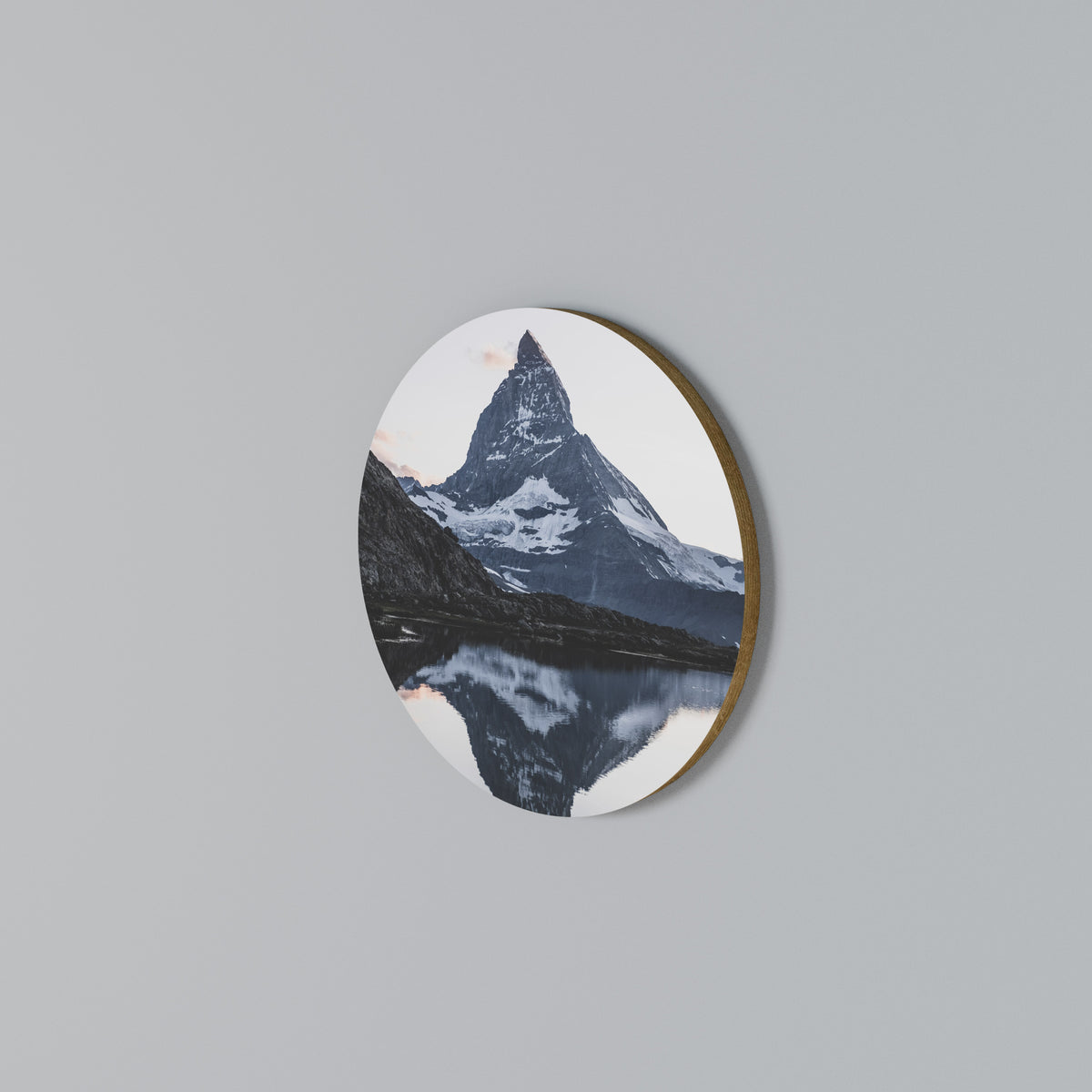 MEMORY OF MATTERHORN Στρογγυλός πίνακας ζωγραφικής