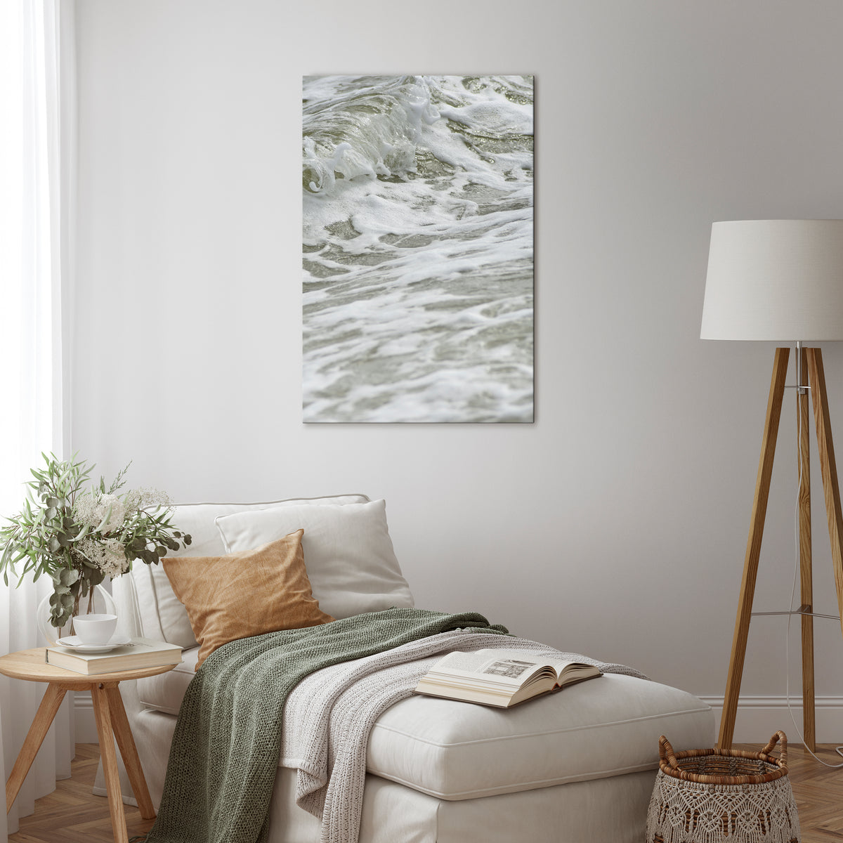 FOAMING ELEGANCE Κατακόρυφος Πίνακας σε Καμβά