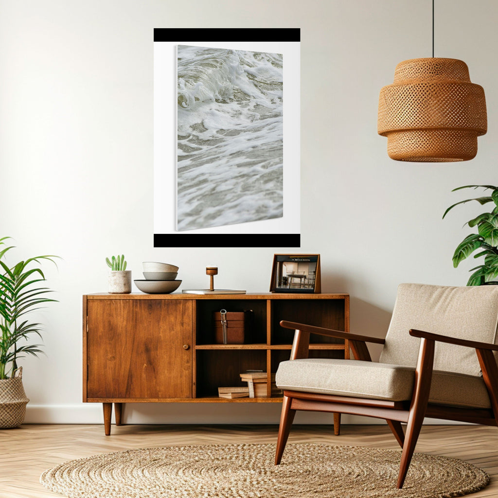 FOAMING ELEGANCE Peel and Stick Vertical Poster