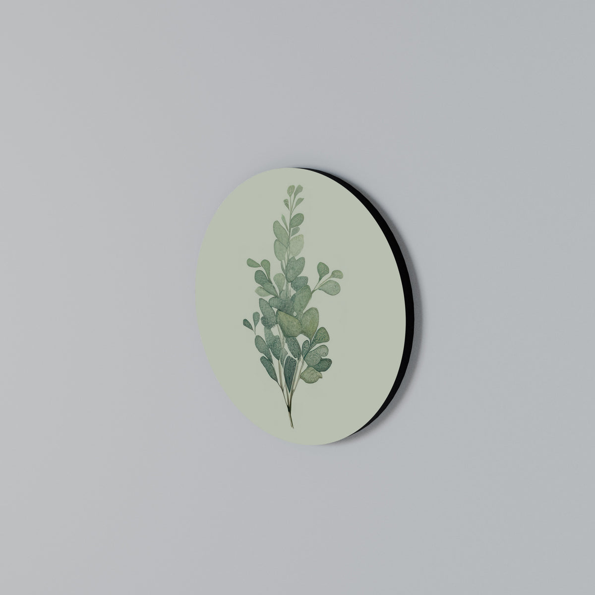 EUCALYPTUS TWIG Στρογγυλός πίνακας ζωγραφικής