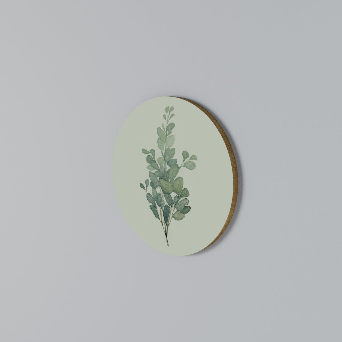 EUCALYPTUS TWIG Στρογγυλός πίνακας ζωγραφικής