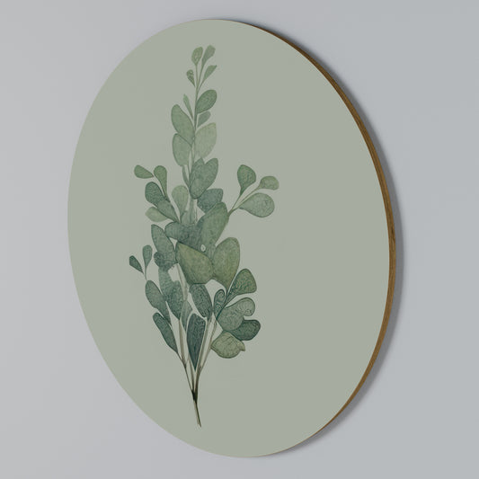 EUCALYPTUS TWIG Στρογγυλός πίνακας ζωγραφικής