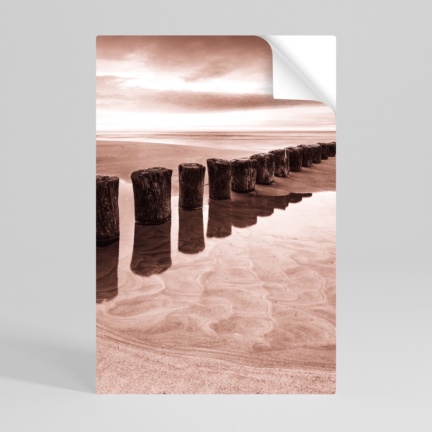 SERENE SHORELINE SEQUENCE Αυτοκόλλητη Αφίσα κάθετη