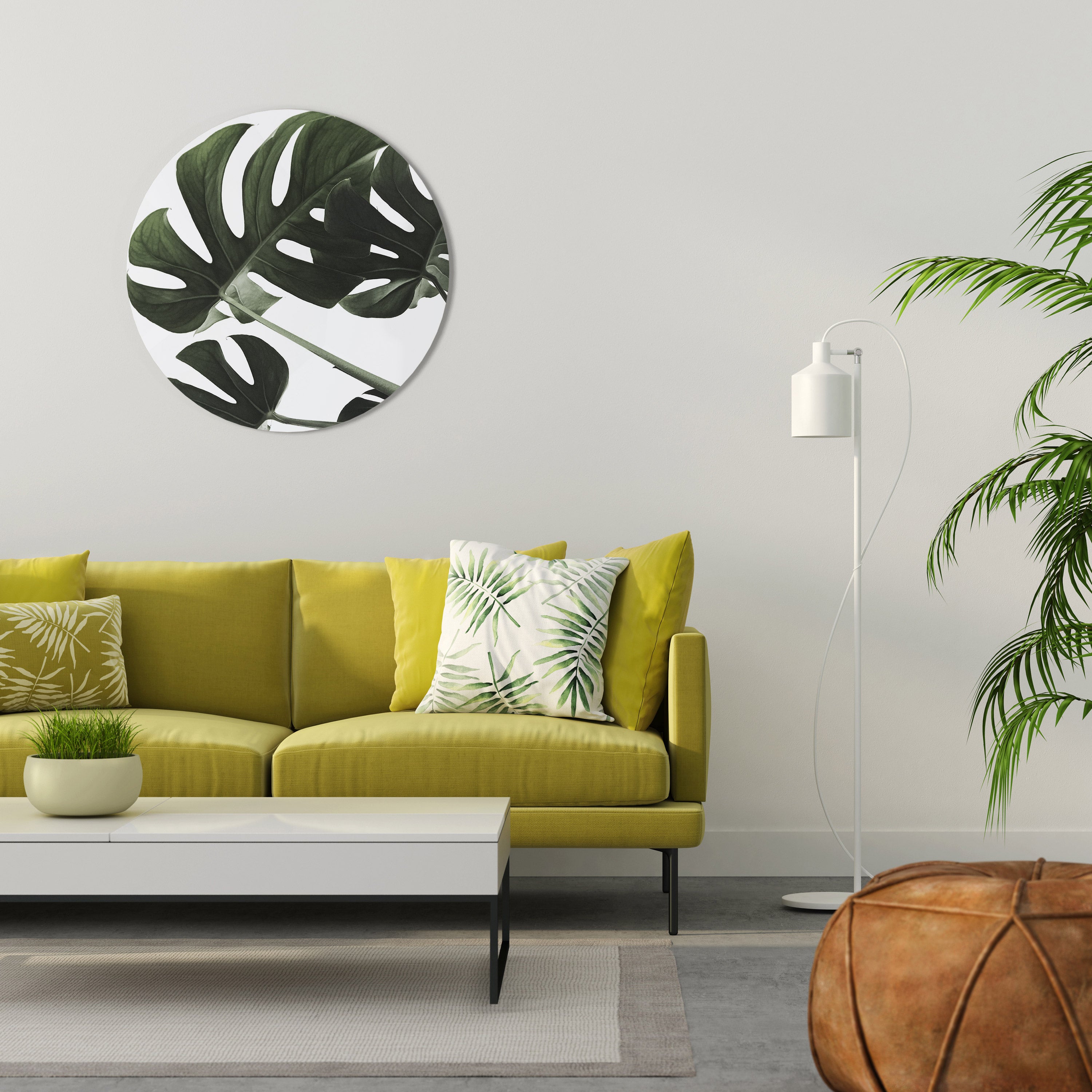 Στρογγυλή Τέχνη Τοίχου FOLIAGE FUSION